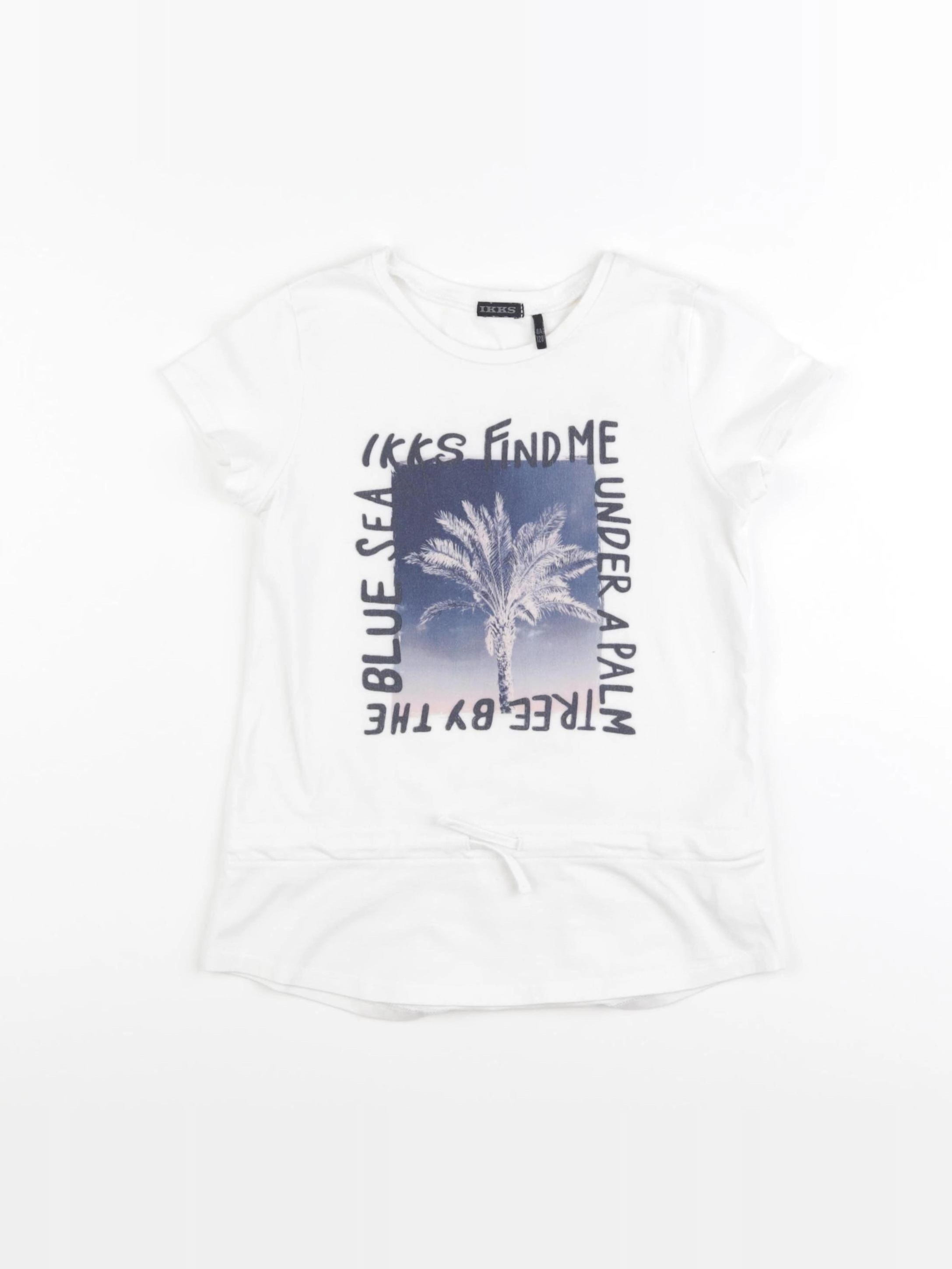 IKKS - tee-shirt blanc - 8 ans