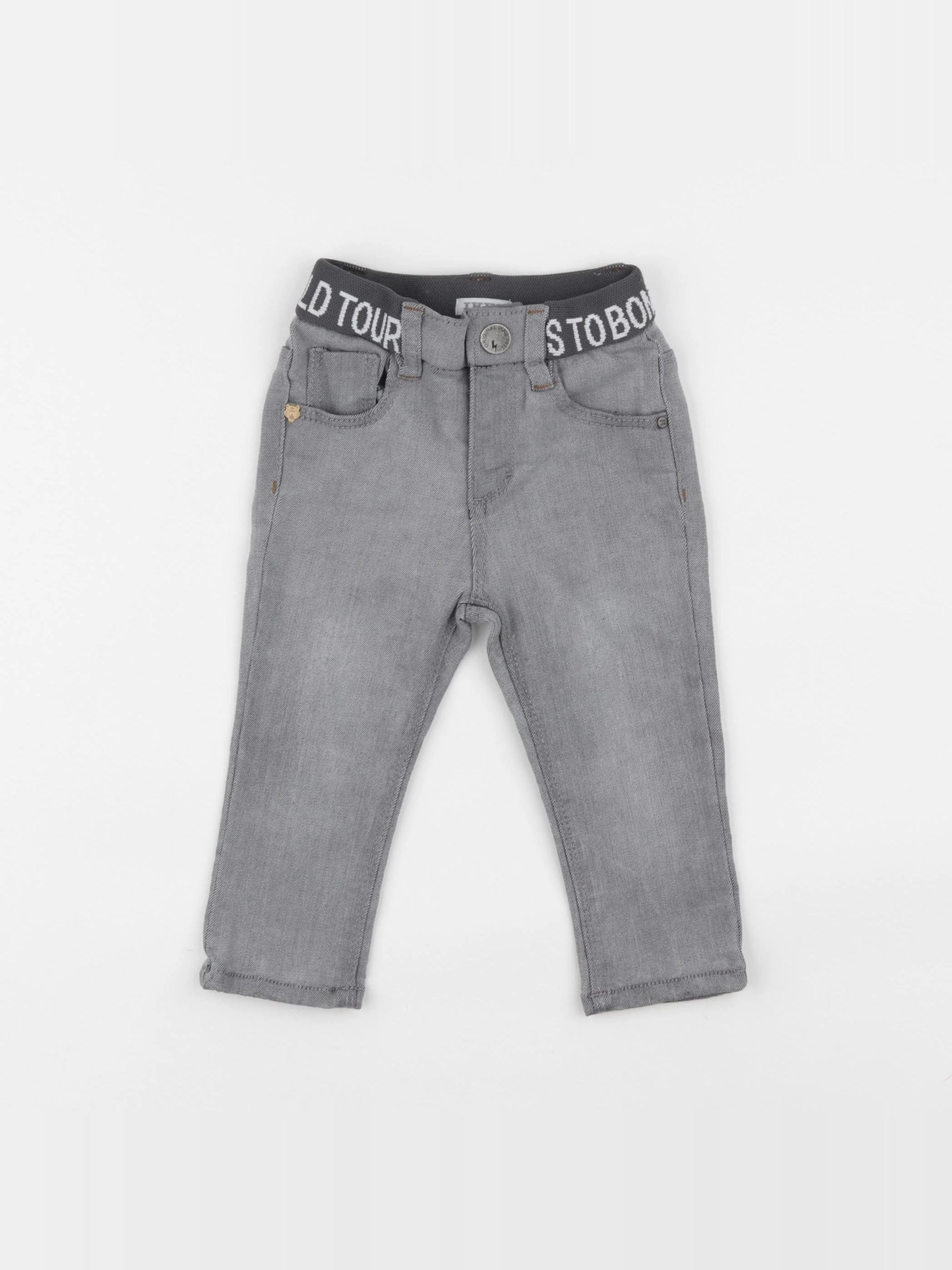 IKKS - jean gris - 12 mois