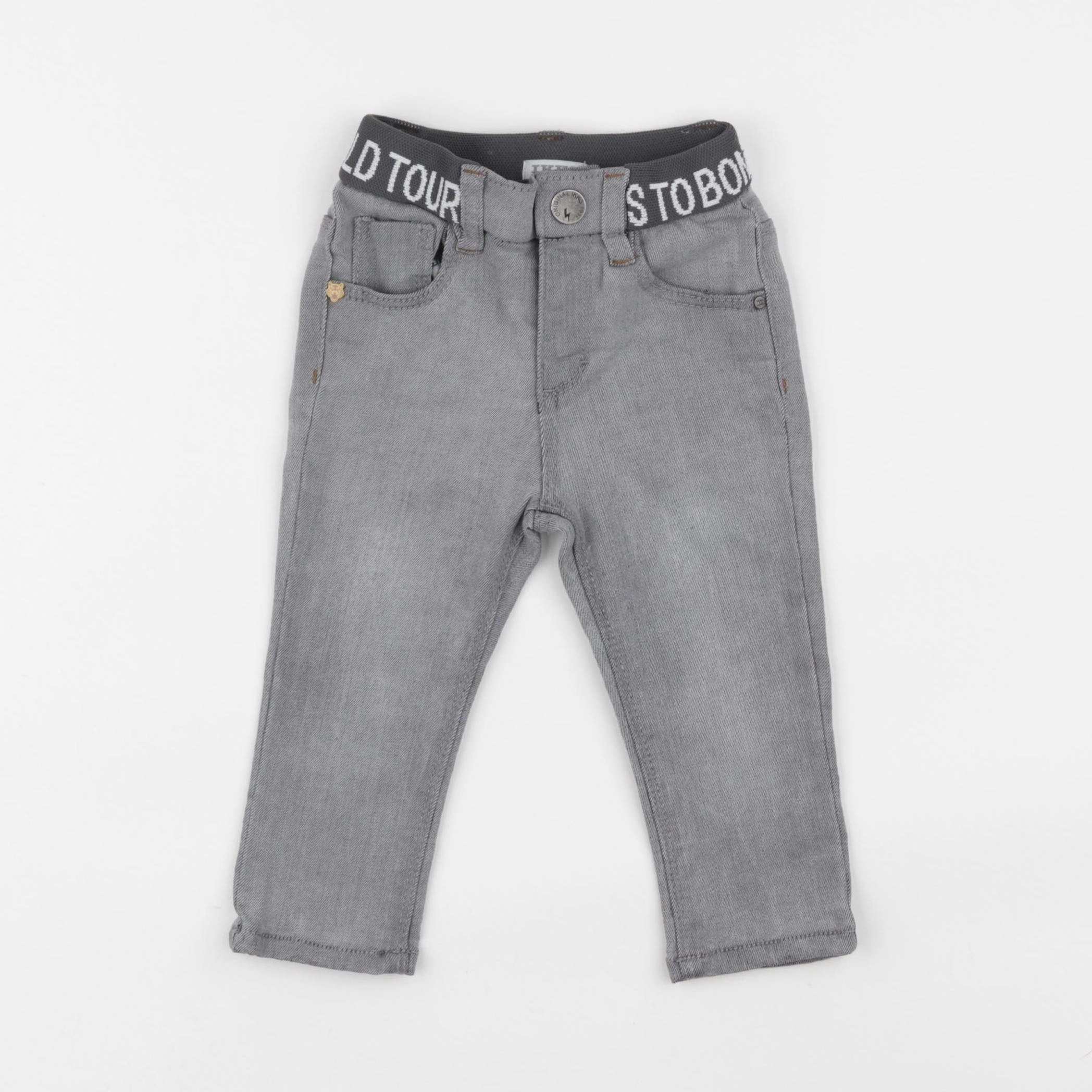 IKKS - jean gris - 12 mois