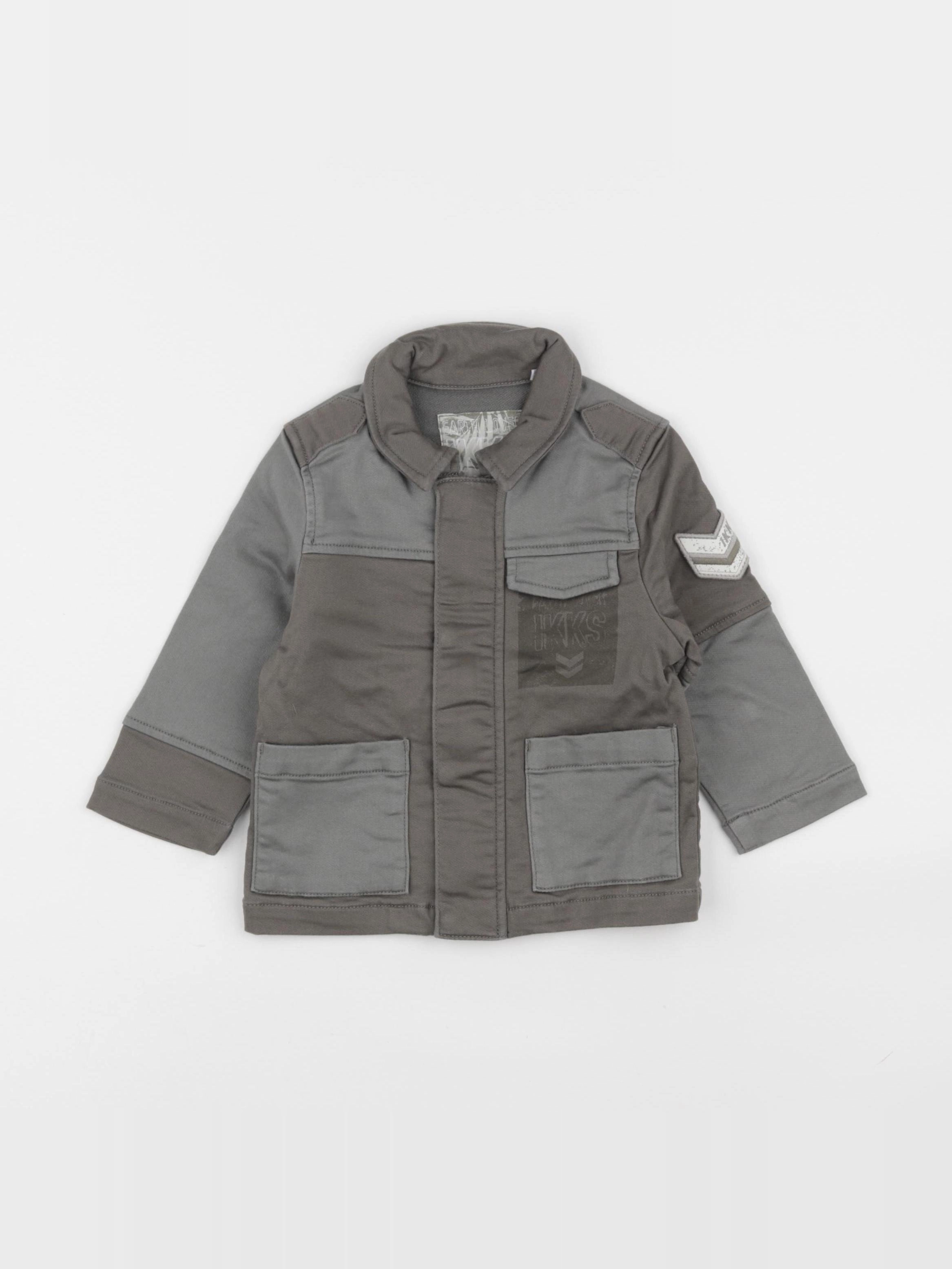 IKKS - veste imprimé au dos vert - 12 mois