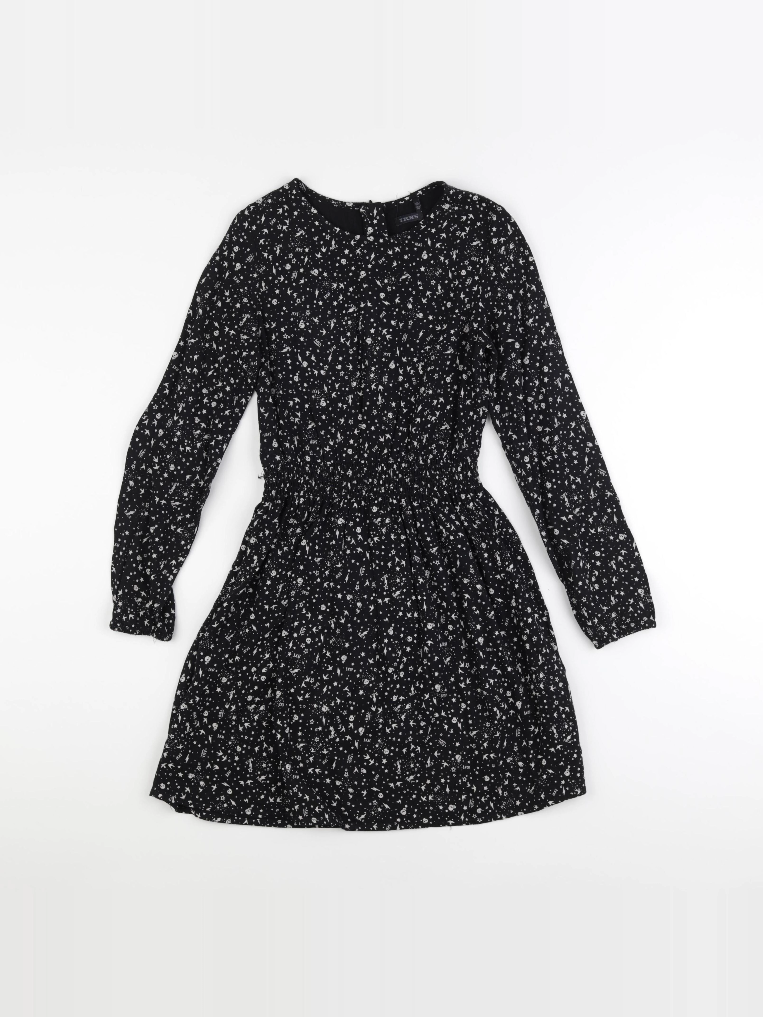 IKKS - robe noir - 10 ans