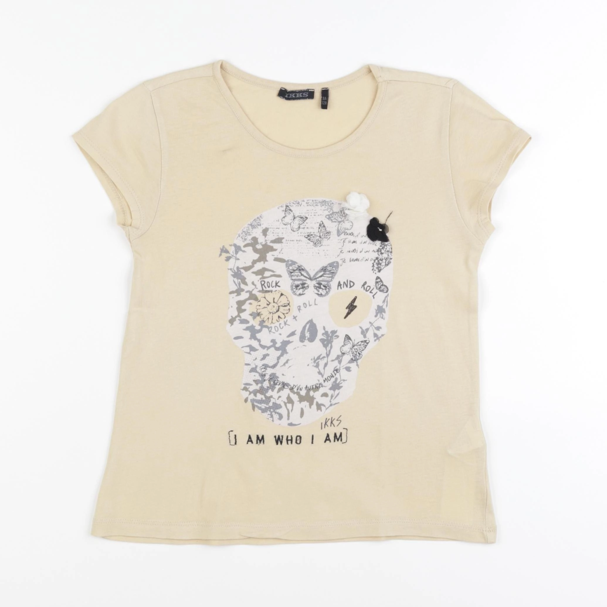 IKKS - tee-shirt jaune - 8 ans