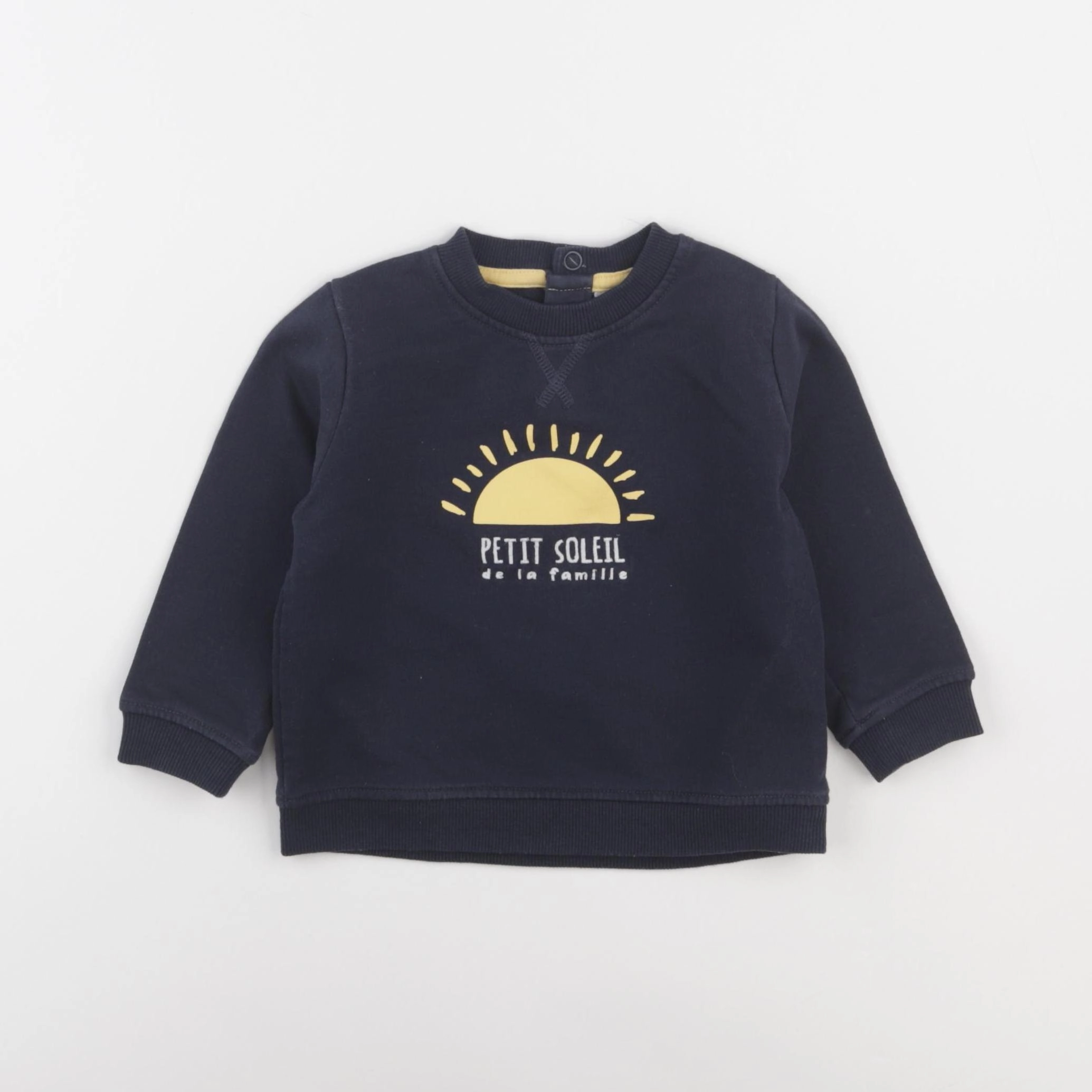 Tape à l'oeil - sweat bleu - 9 mois