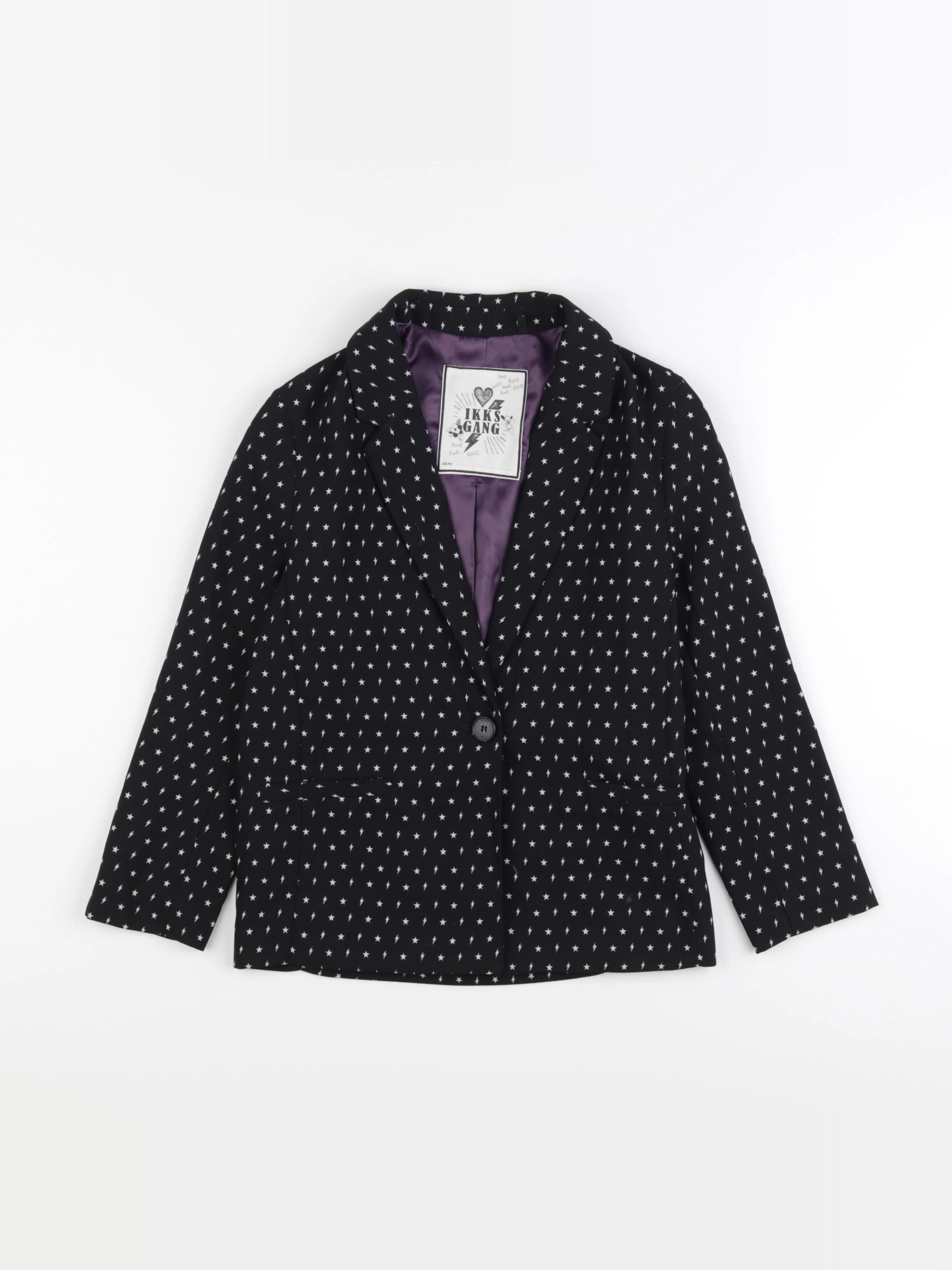 IKKS - veste noir - 8 ans