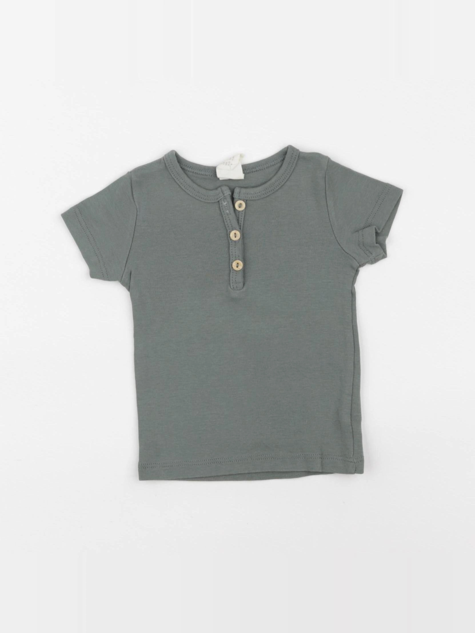 H&M - tee-shirt vert - 3/6 mois