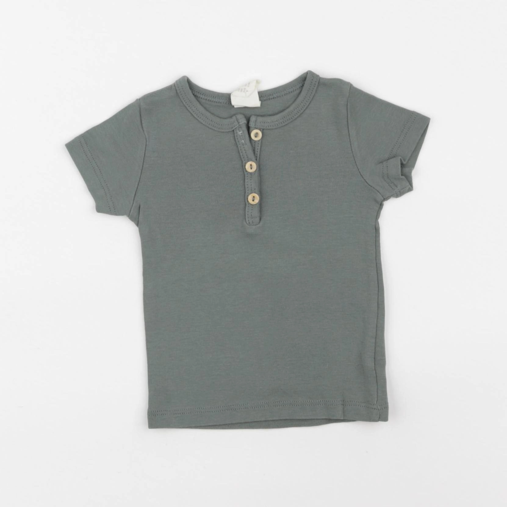 H&M - tee-shirt vert - 3/6 mois