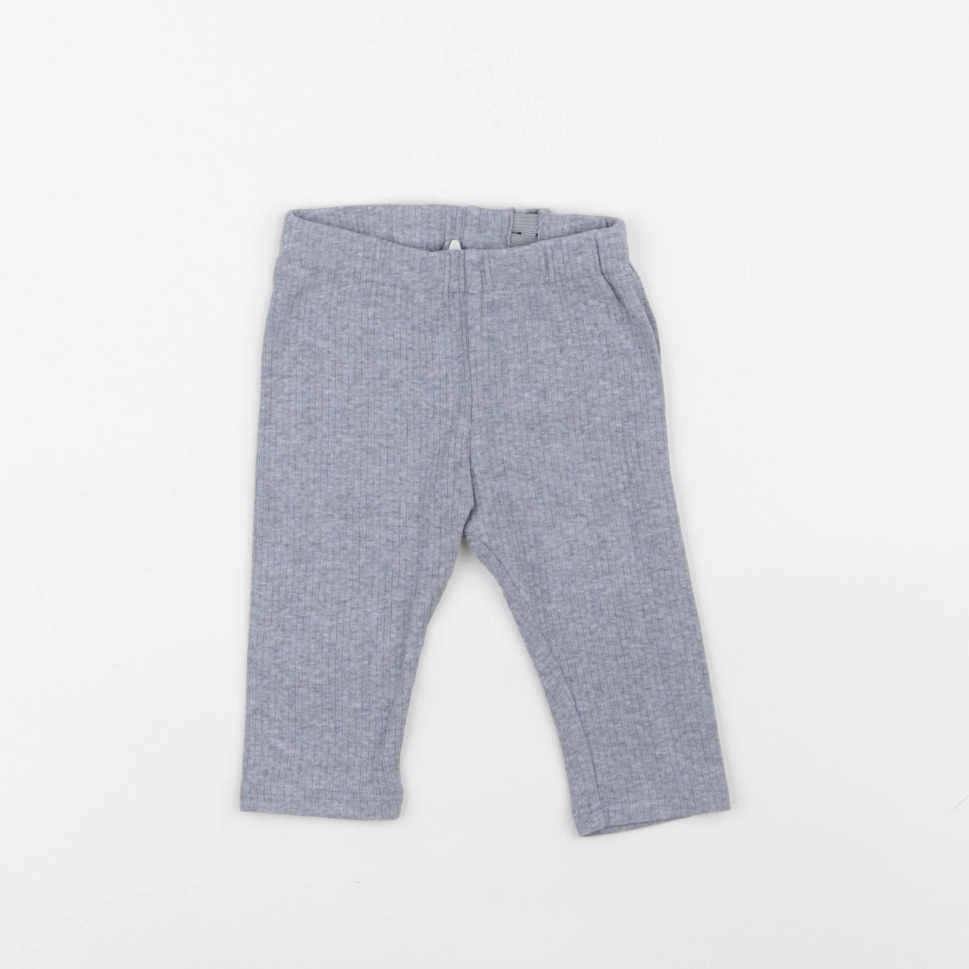H&M - legging bleu - 3/6 mois