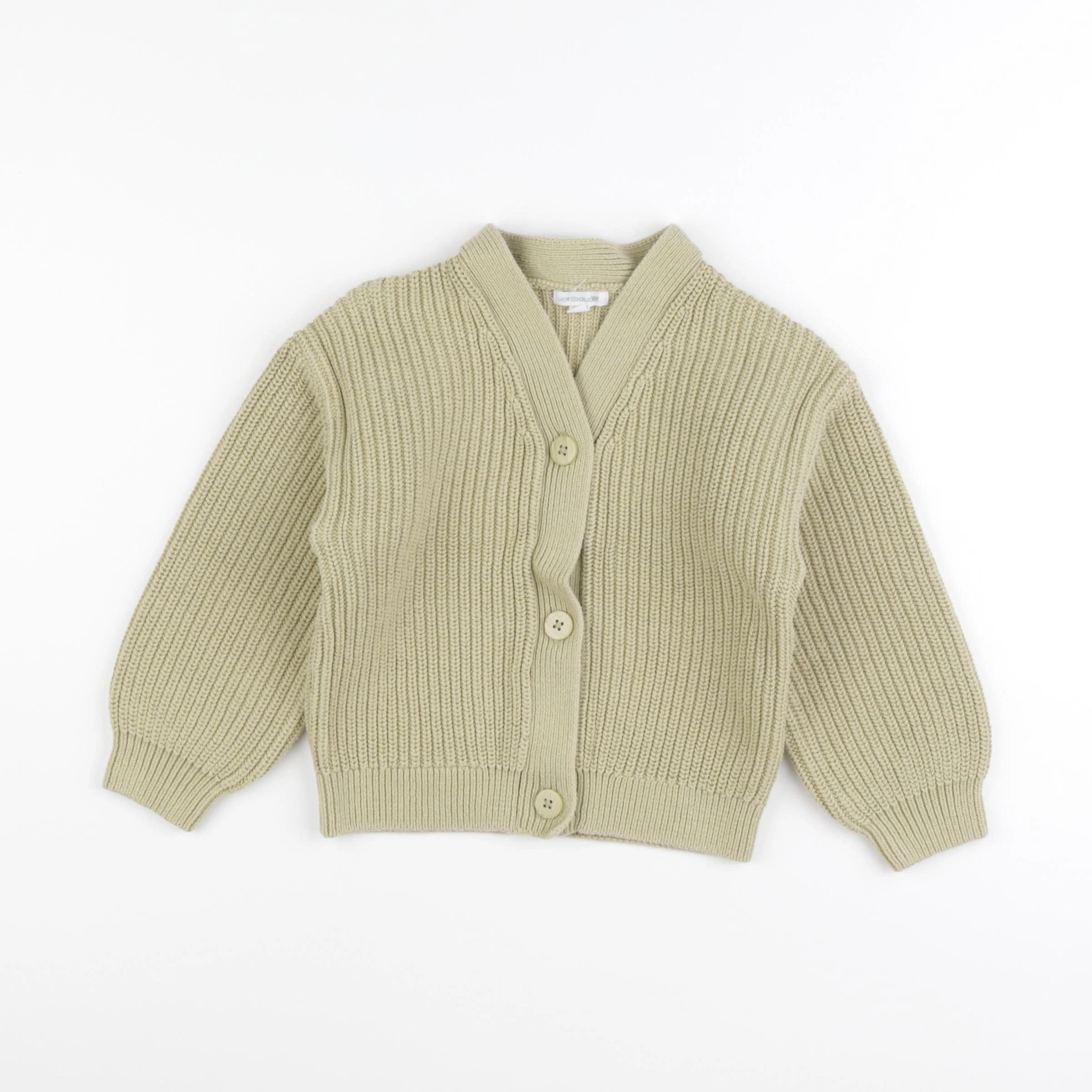 Vertbaudet - gilet vert - 6 ans