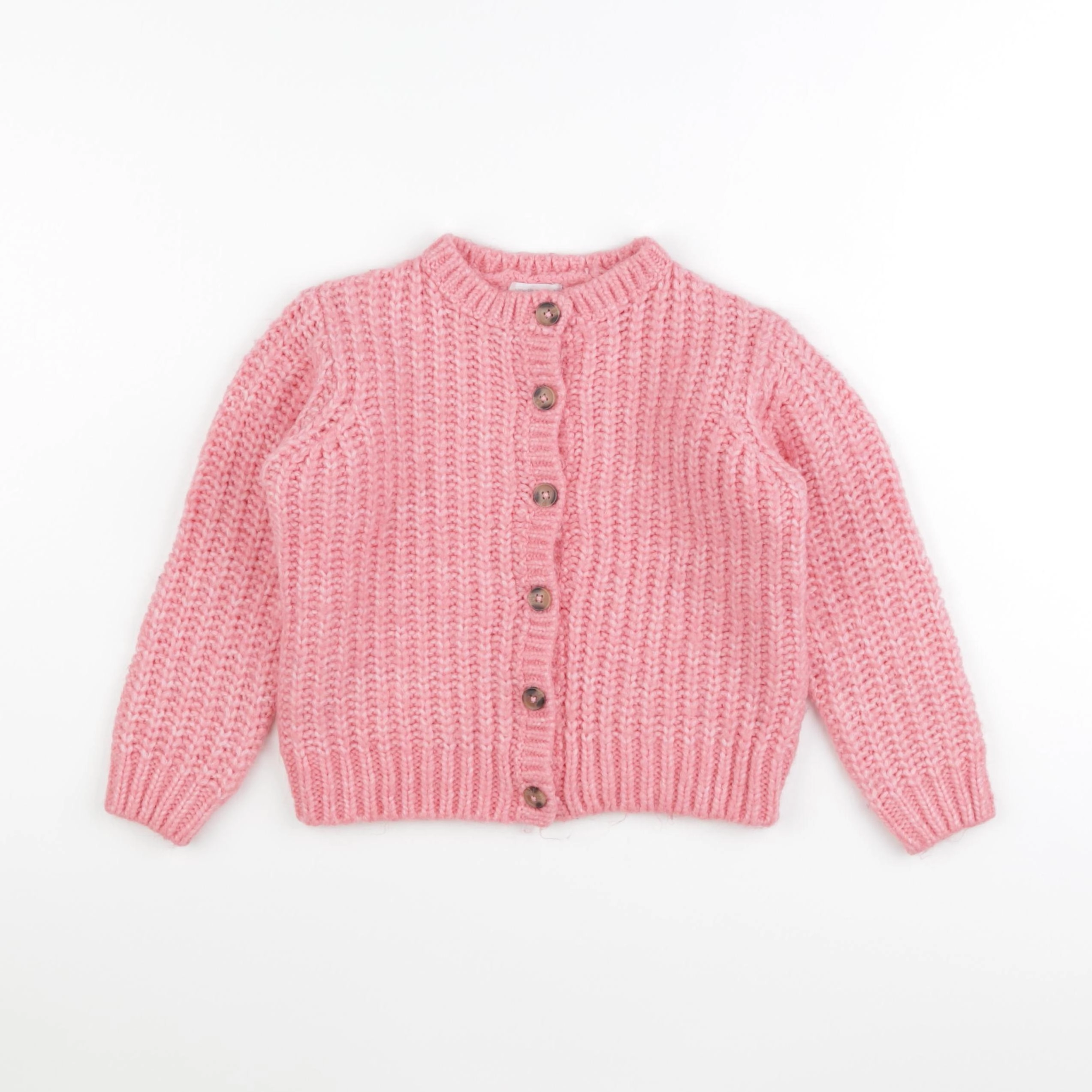 Vertbaudet - gilet rose - 5 ans
