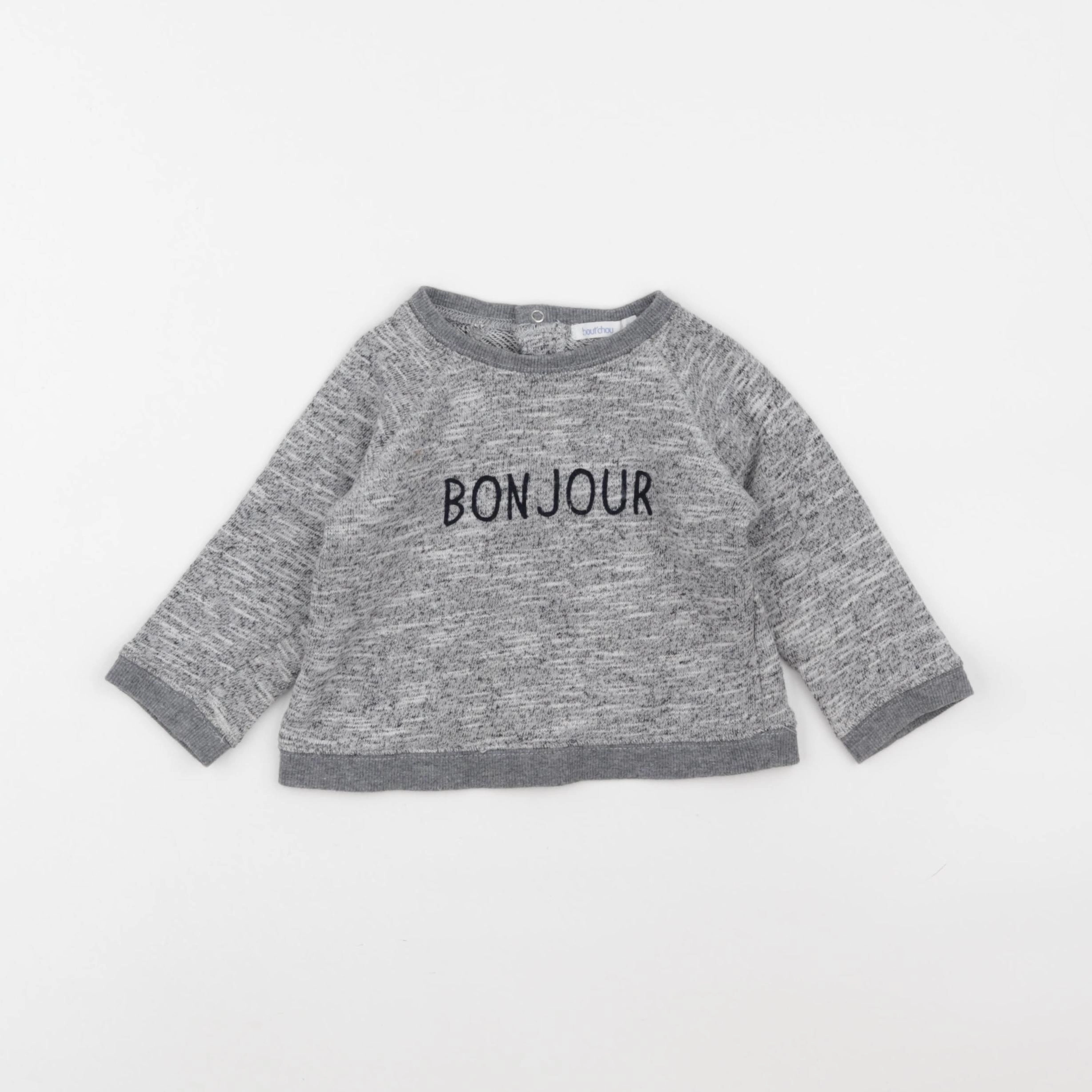 Boutchou - sweat gris - 18 mois