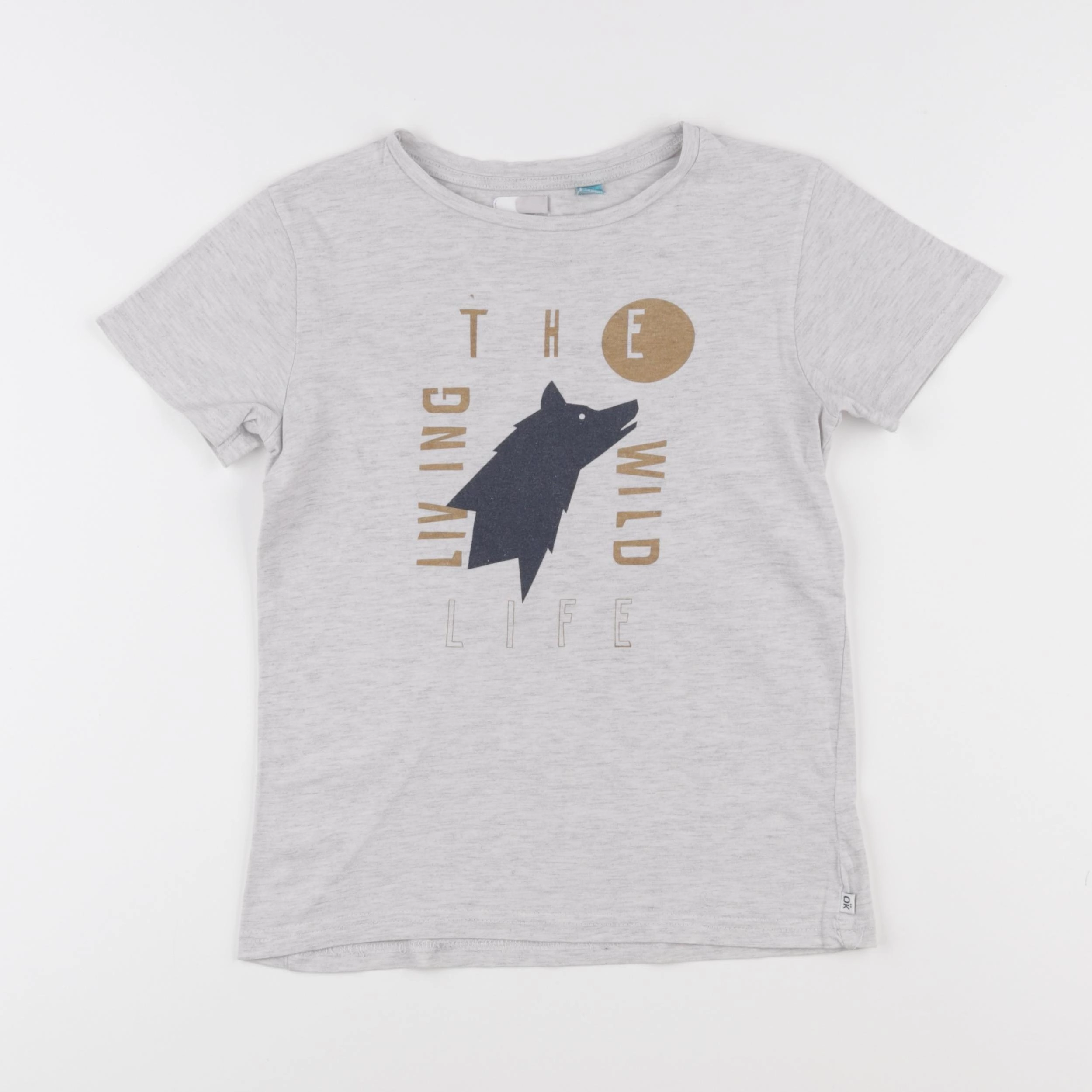Okaidi - tee-shirt gris - 8 ans