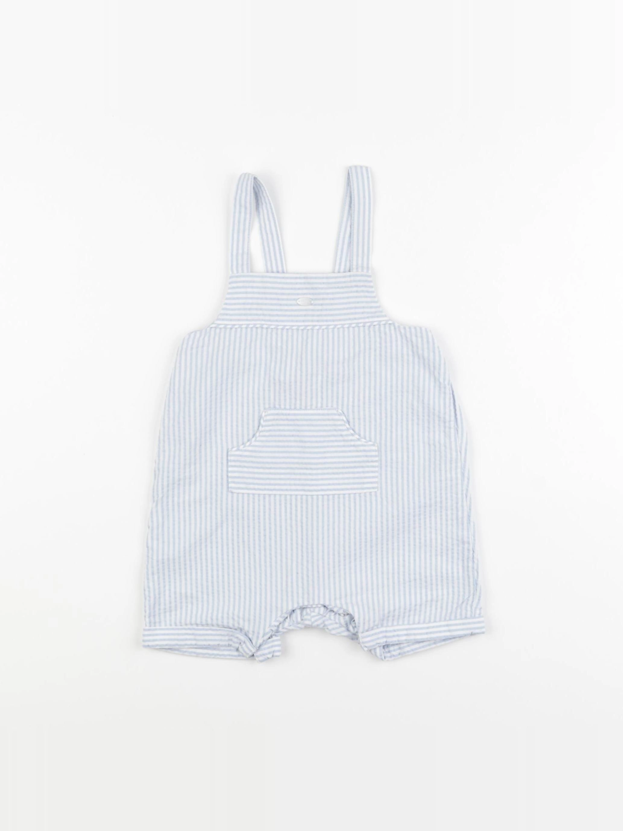 Cyrillus - combinaison blanc, bleu - 6 mois