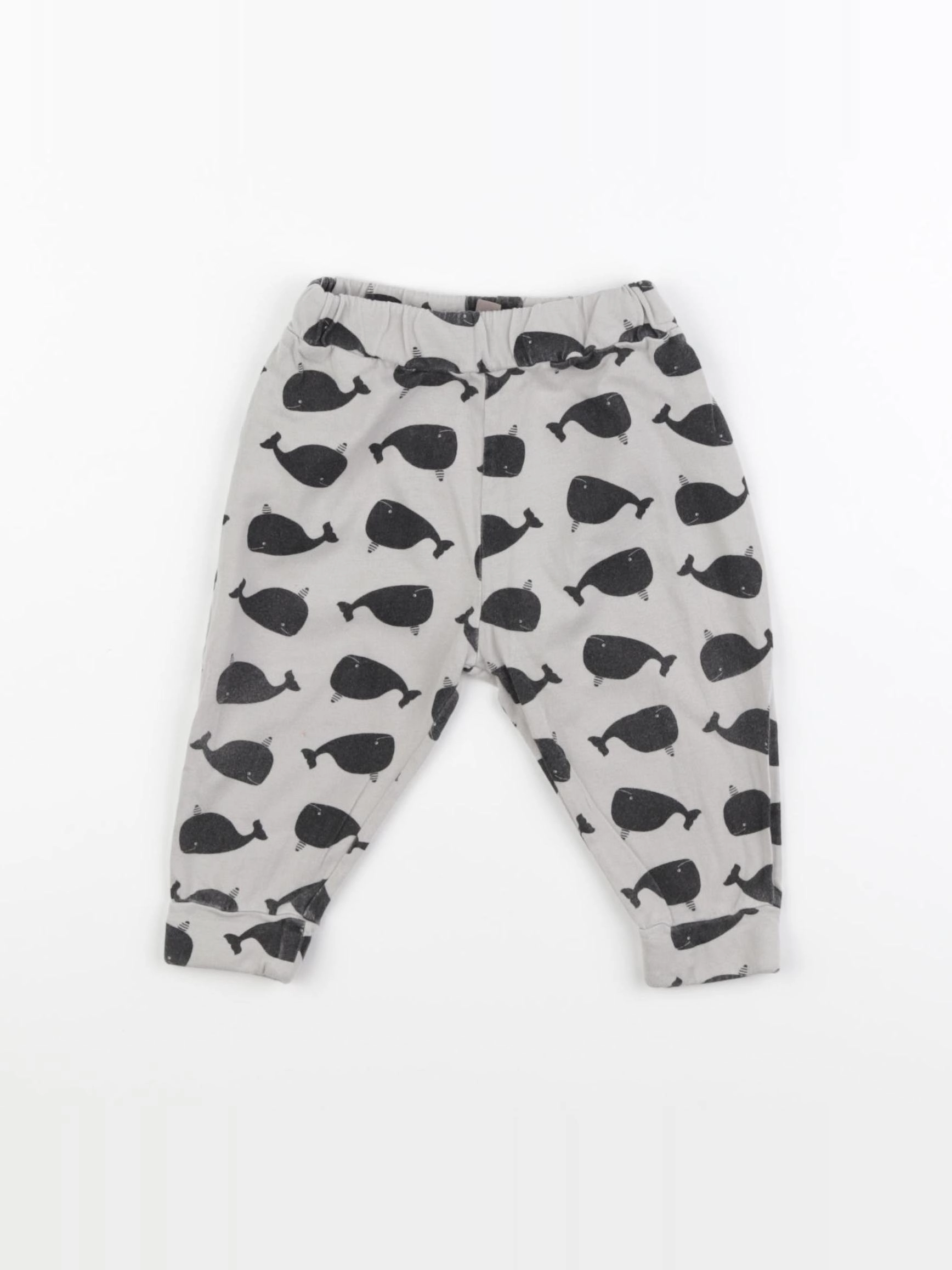 Emile et Ida - pantalon gris, noir - 6 mois