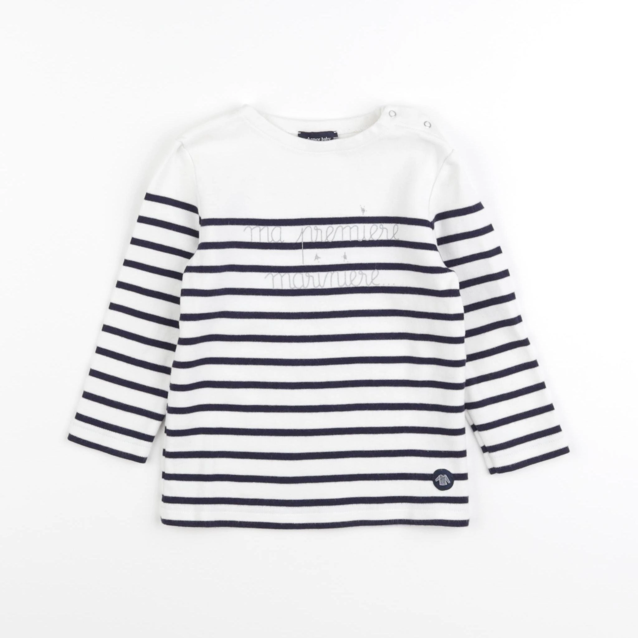 Armor Lux - pull beige, bleu - 24 mois