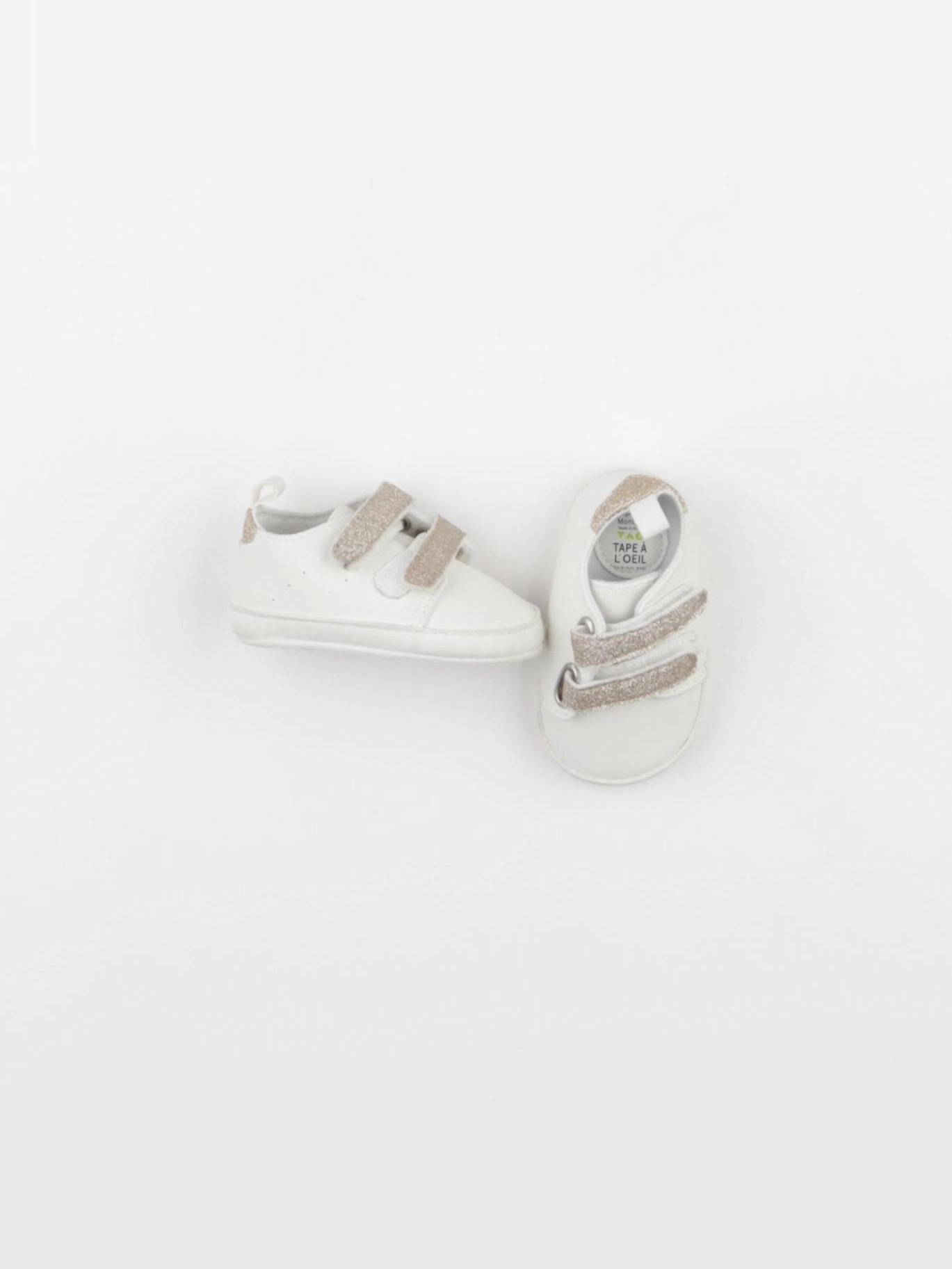 Tape à l'oeil - chaussons blanc - pointure 16/17