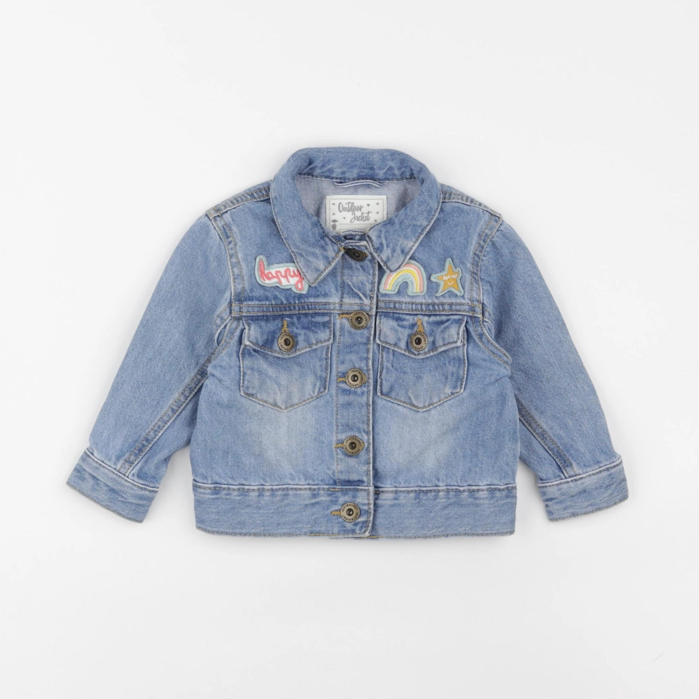 Vertbaudet - veste bleu - 18 mois