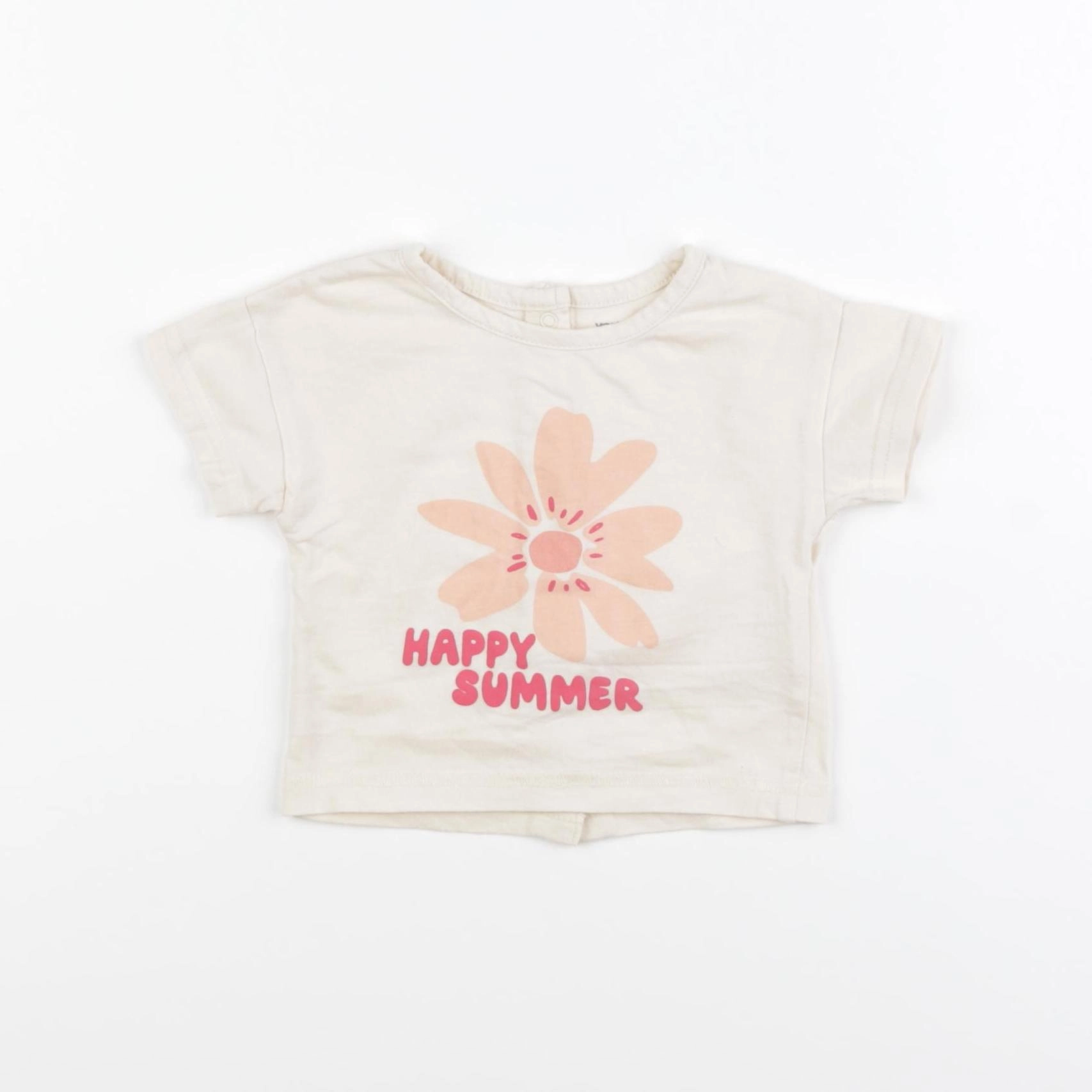Vertbaudet - tee-shirt beige - 3 mois