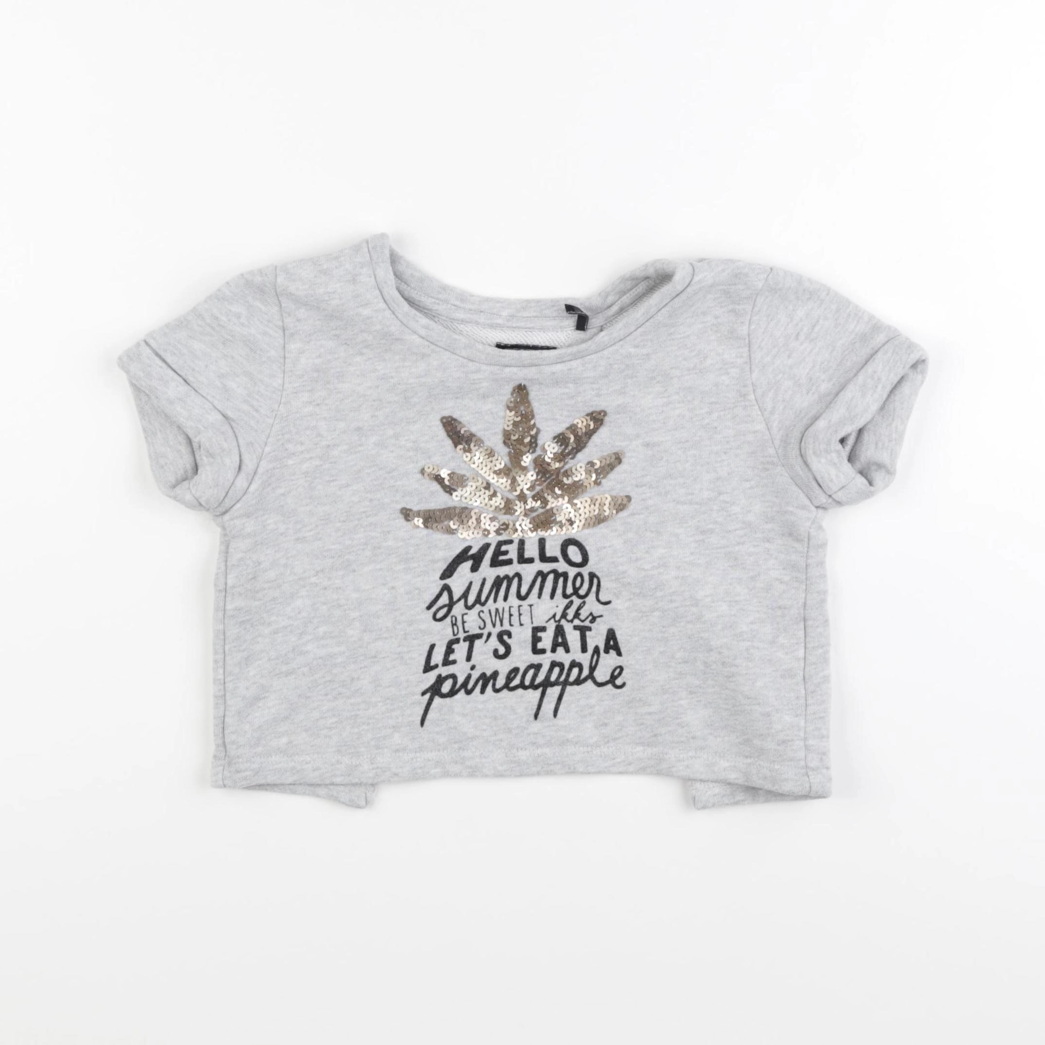 IKKS - tee-shirt gris, or - 5 ans