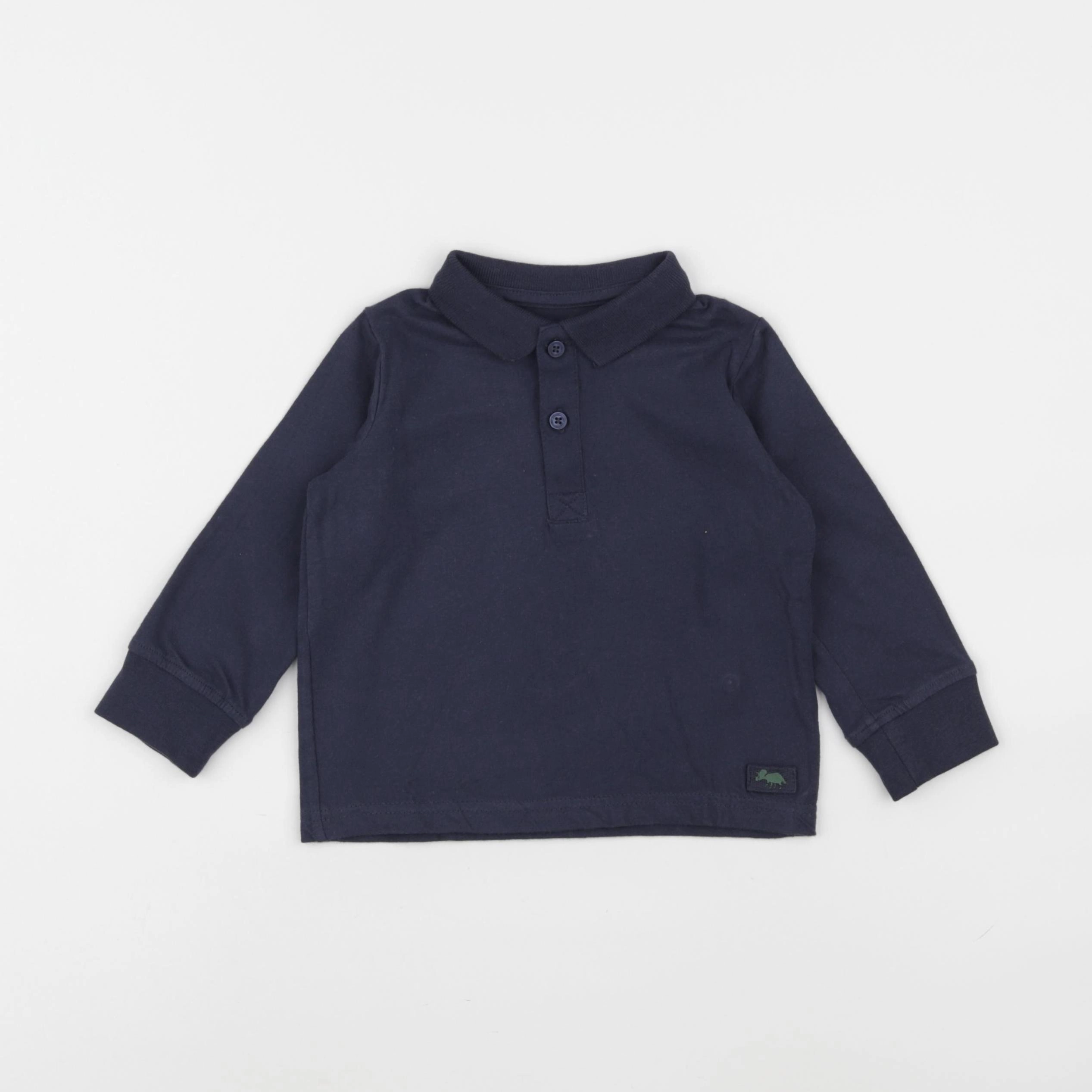 Vertbaudet - polo bleu - 2 ans