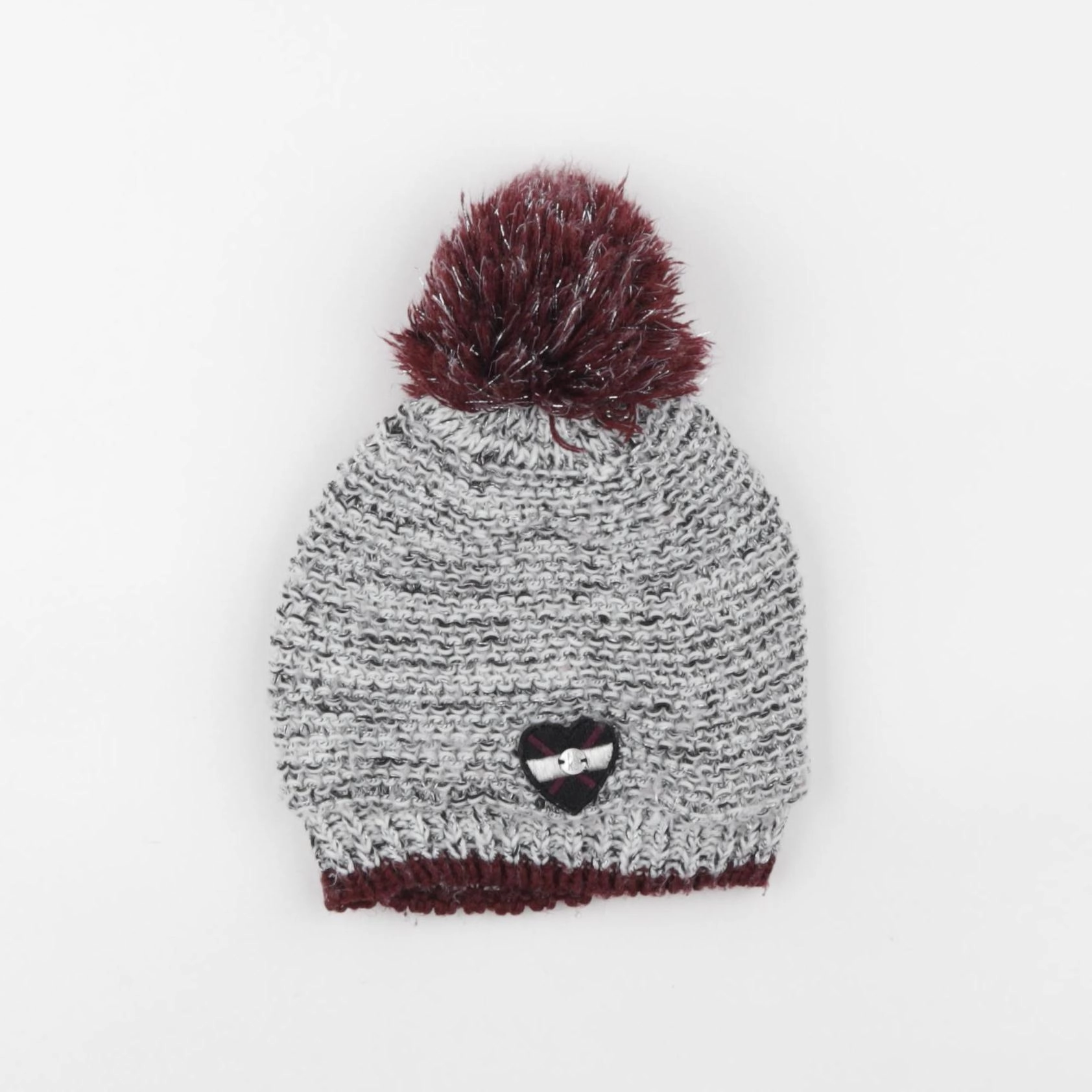 IKKS - bonnet gris - 8/11 ans