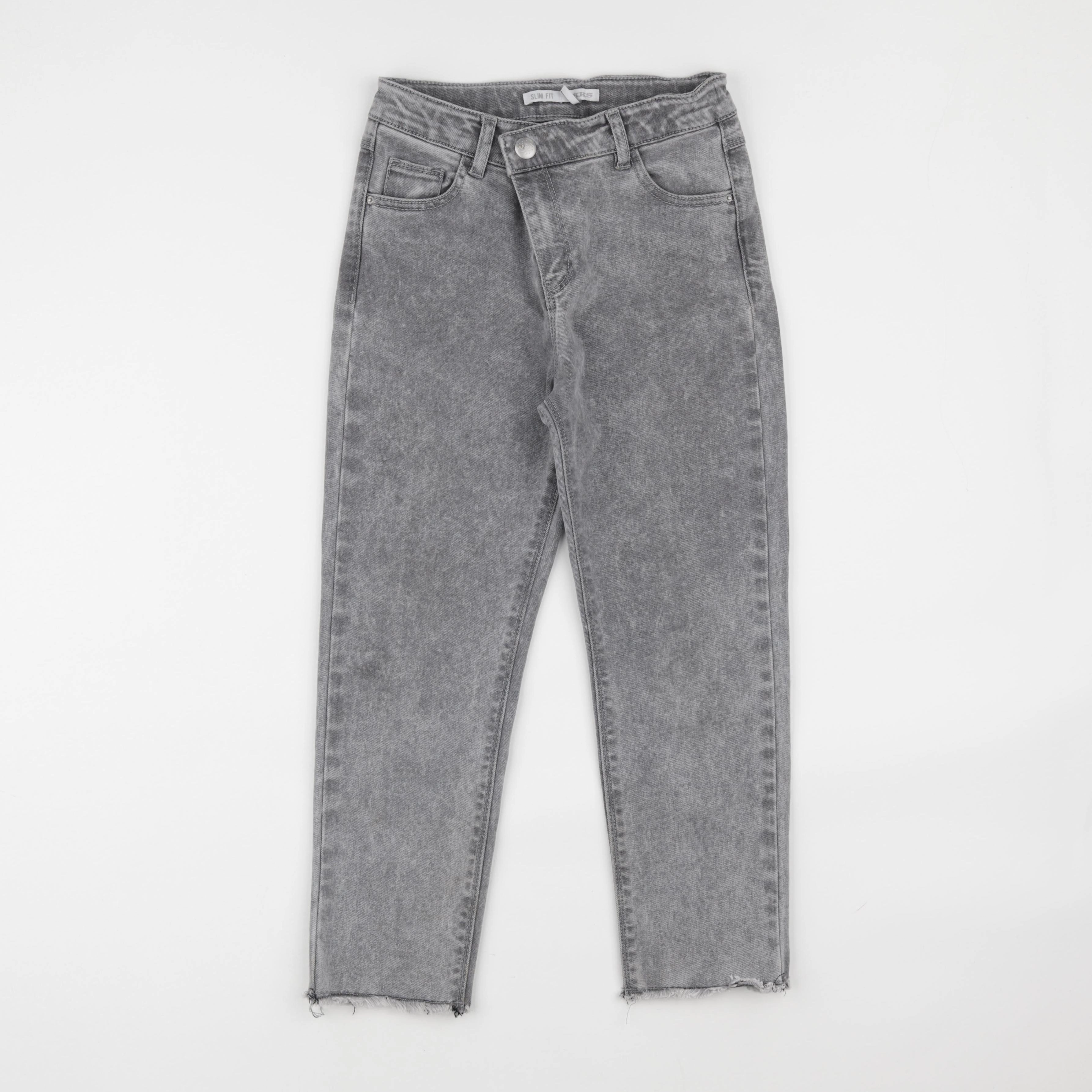 IKKS - jean gris - 10 ans