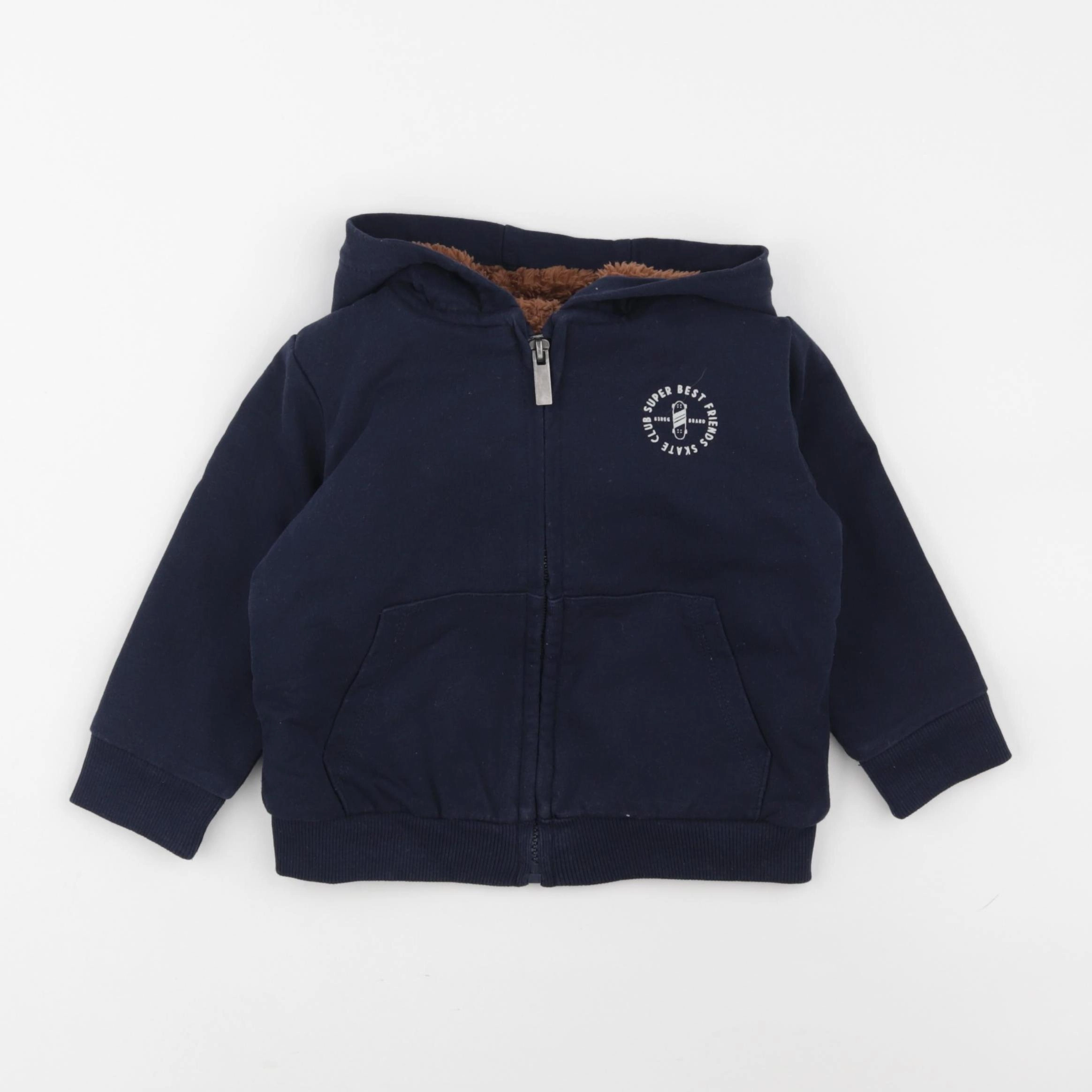 Vertbaudet - sweat bleu - 2 ans