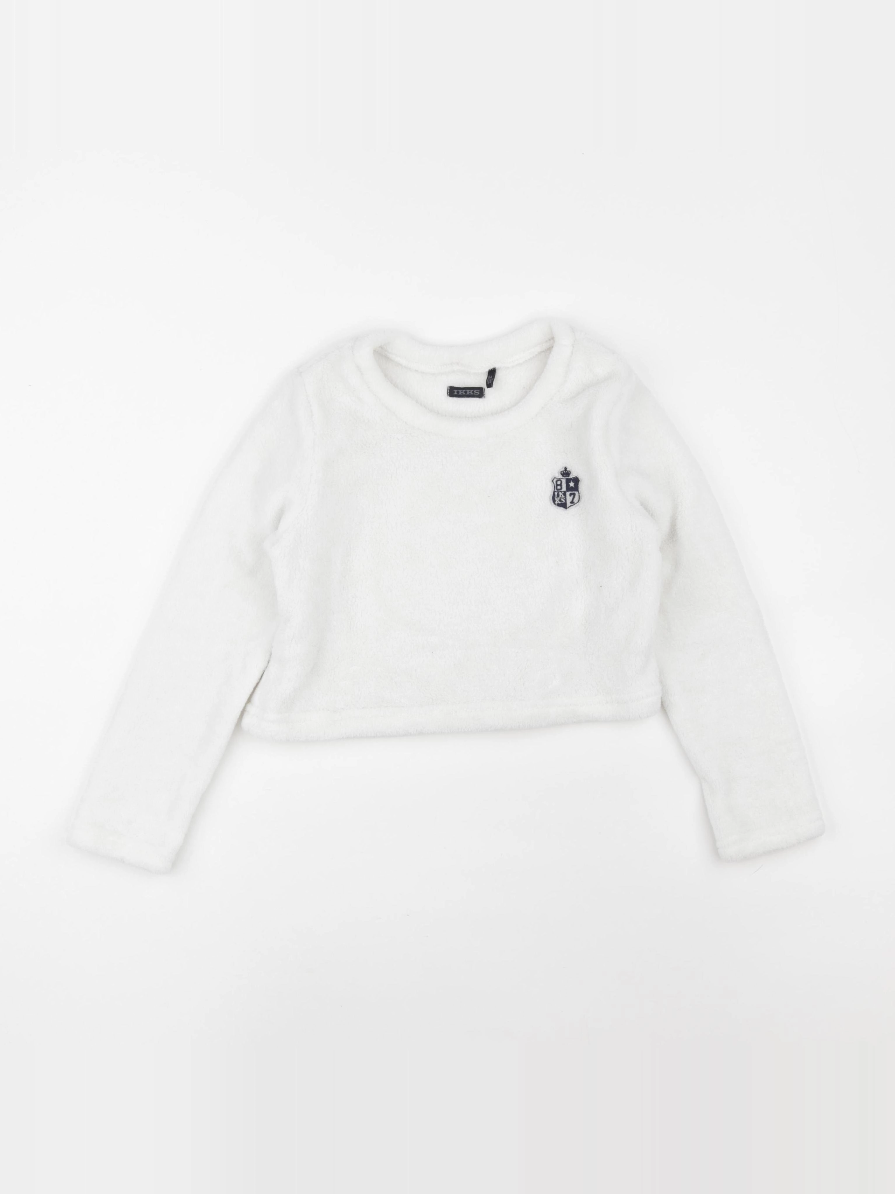 IKKS - sweat court blanc - 8 ans