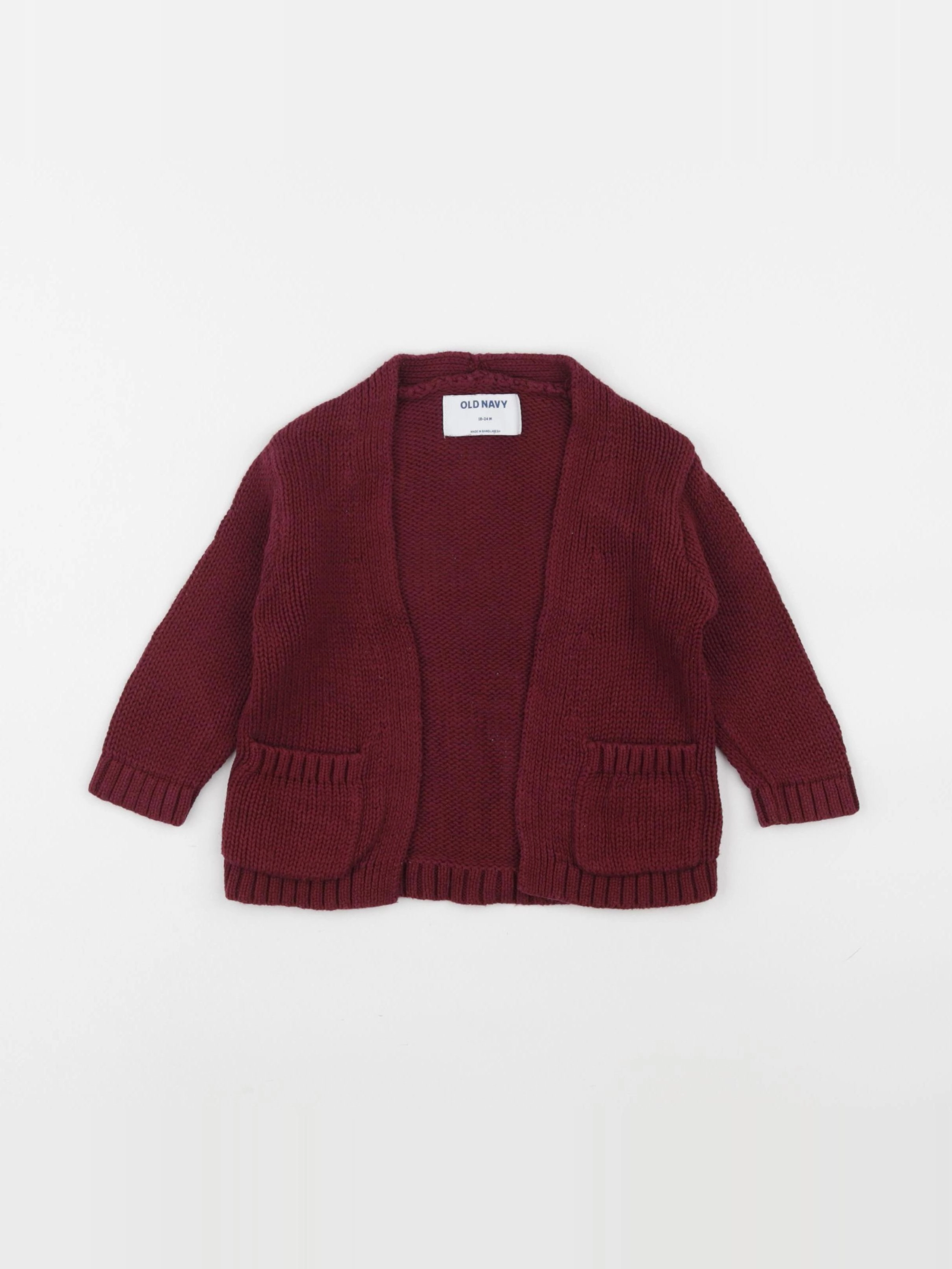 Old Navy - gilet rouge - 18/24 mois