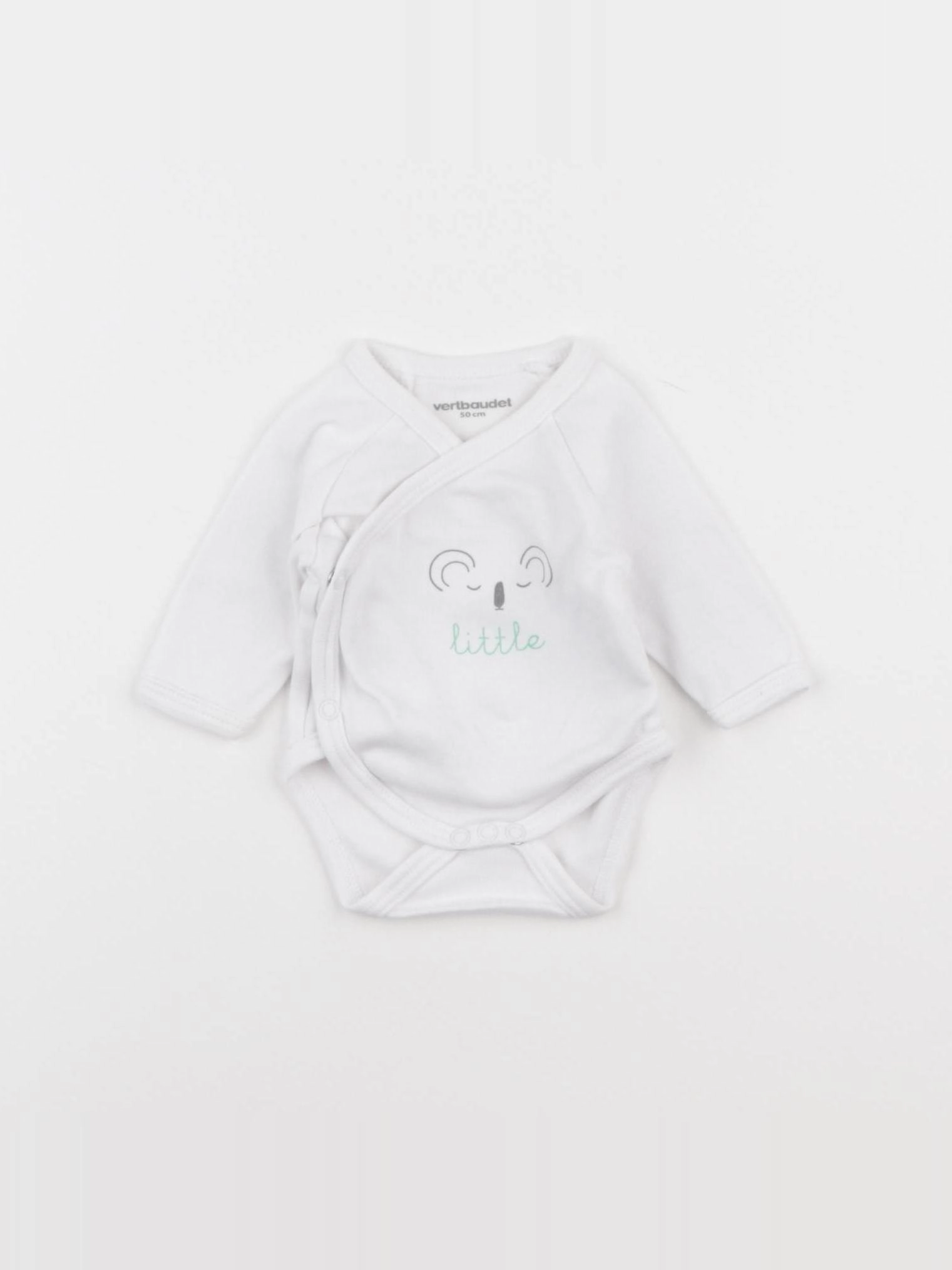 Vertbaudet - body blanc - 0 mois