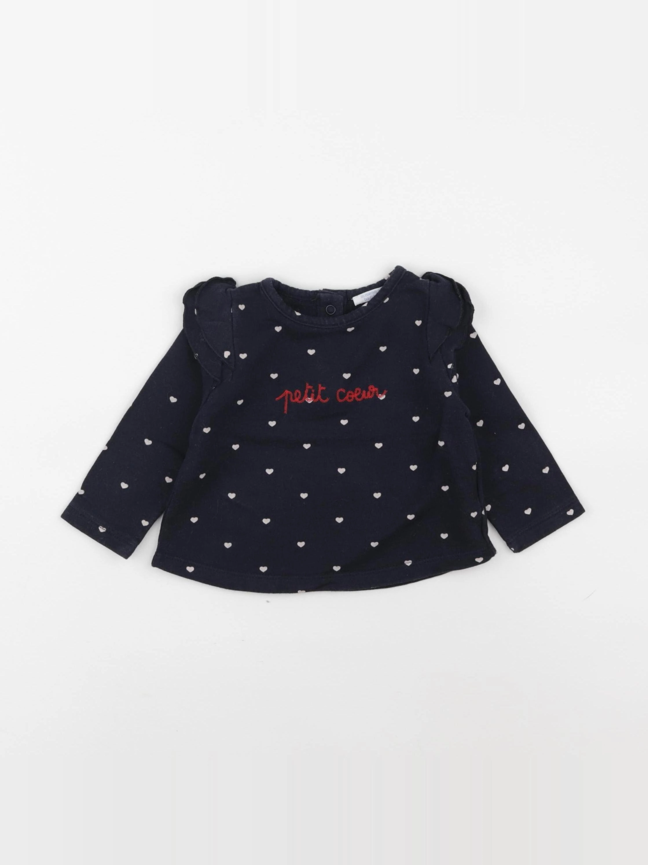 Boutchou - sweat bleu - 9 mois