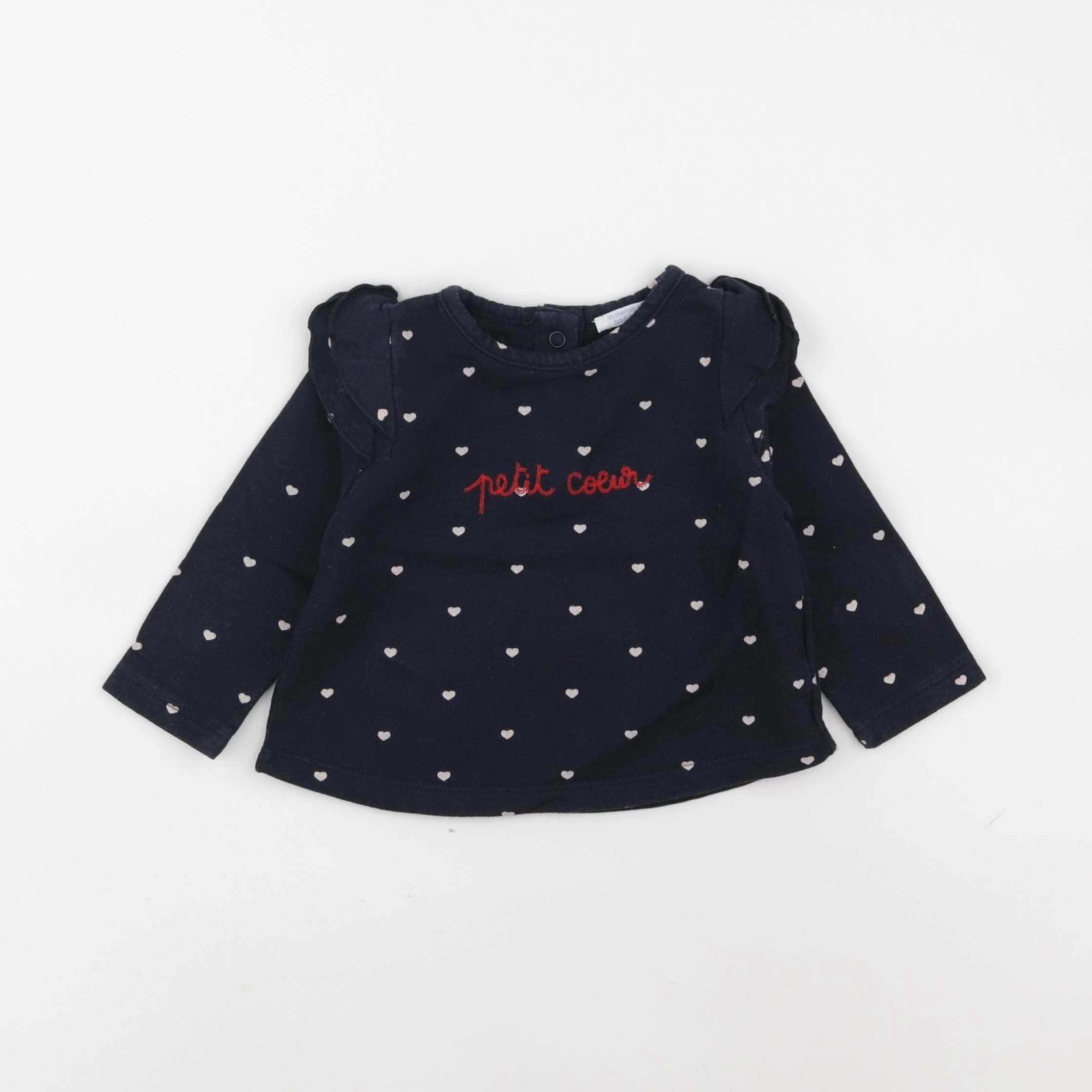 Boutchou - sweat bleu - 9 mois