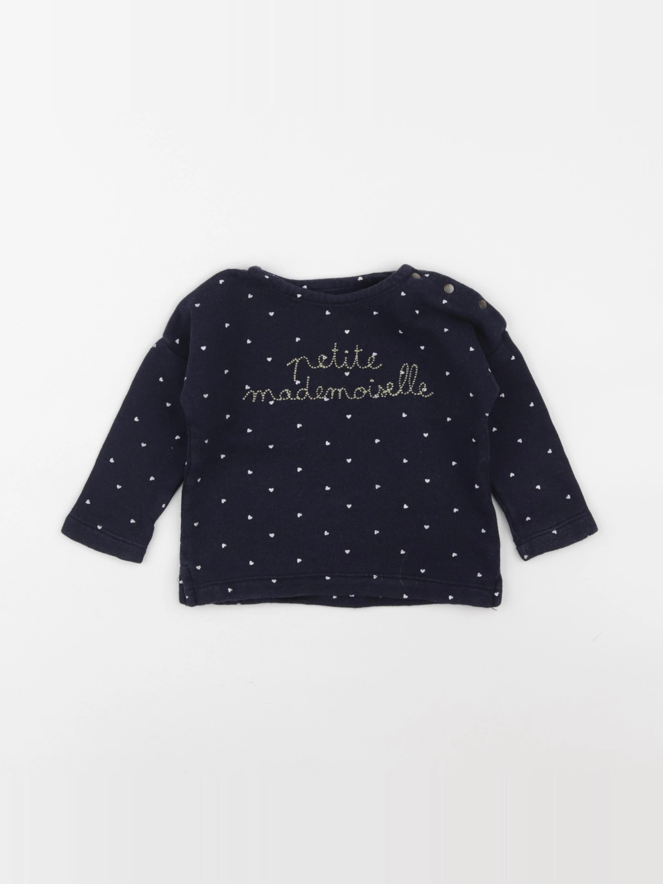 Boutchou - pull bleu - 9 mois