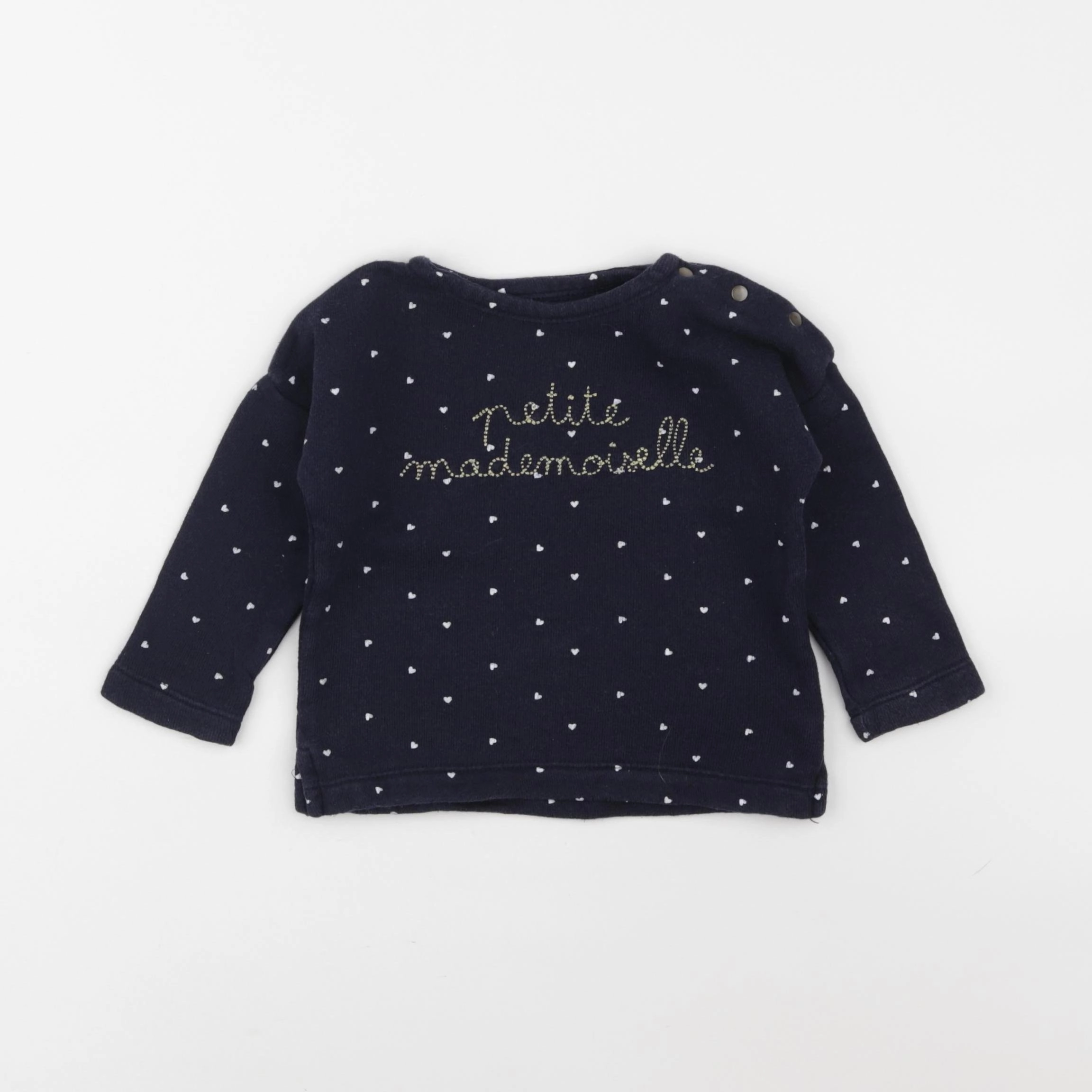 Boutchou - pull bleu - 9 mois