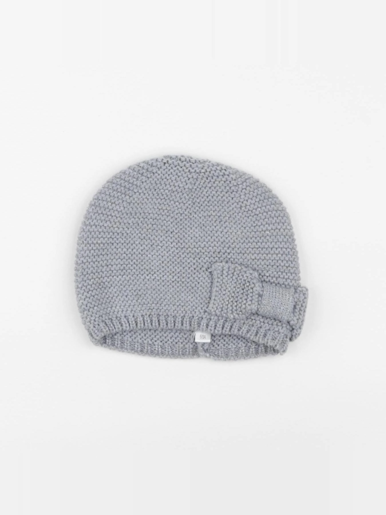 Vertbaudet - bonnet gris, argent - 6/8 ans