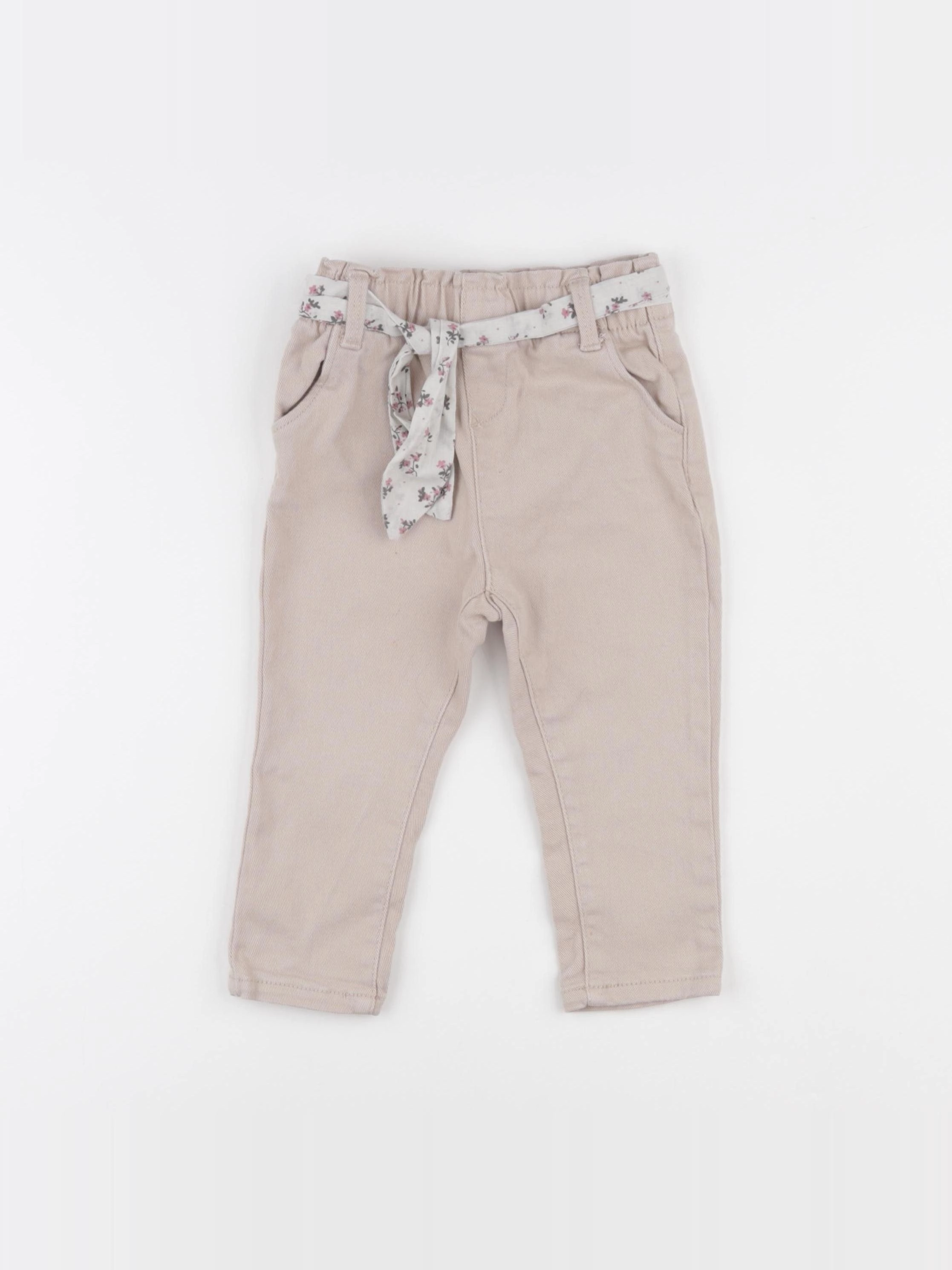 Vertbaudet - jean beige - 18 mois