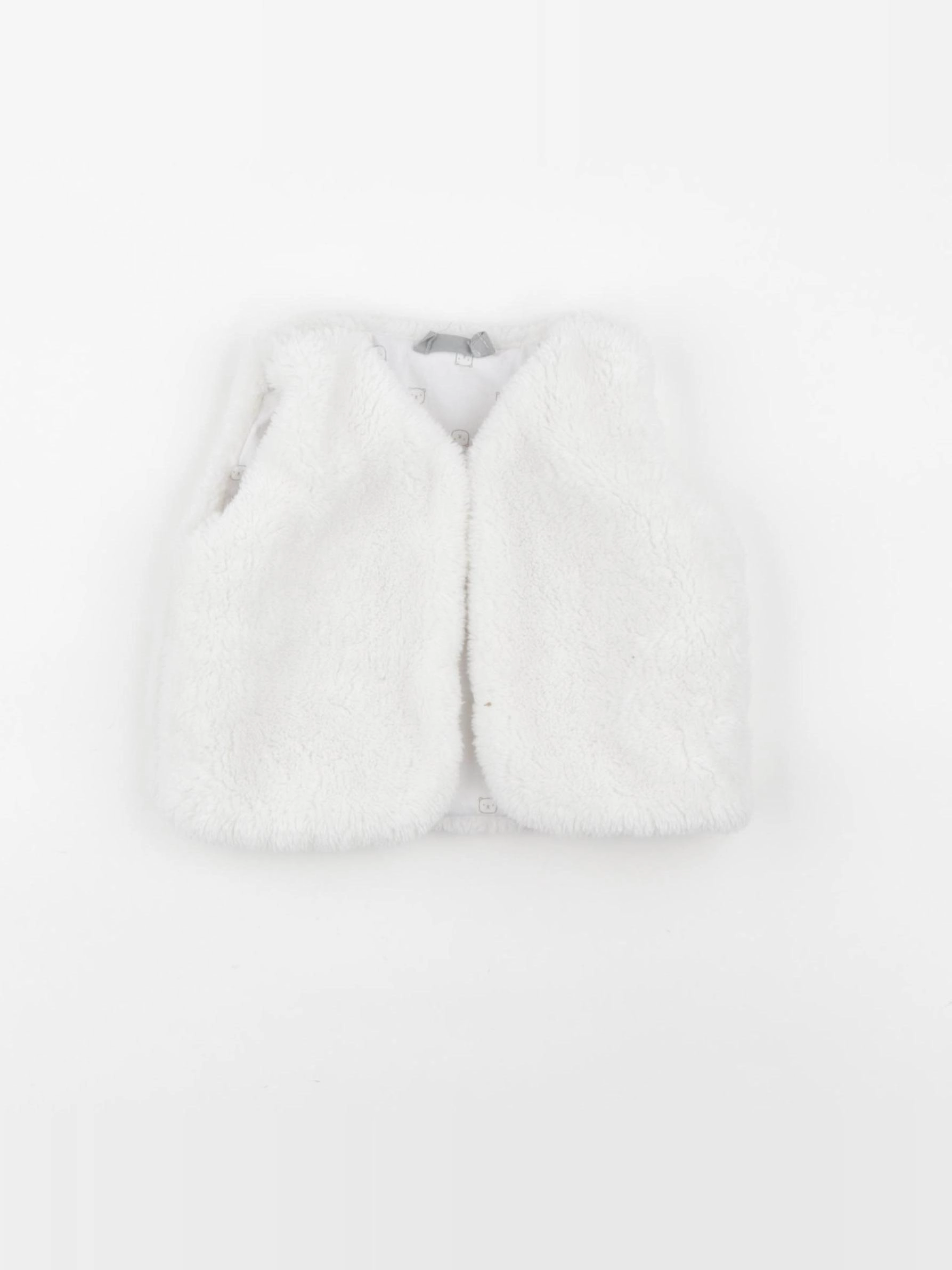 Boutchou - gilet blanc - 6 mois