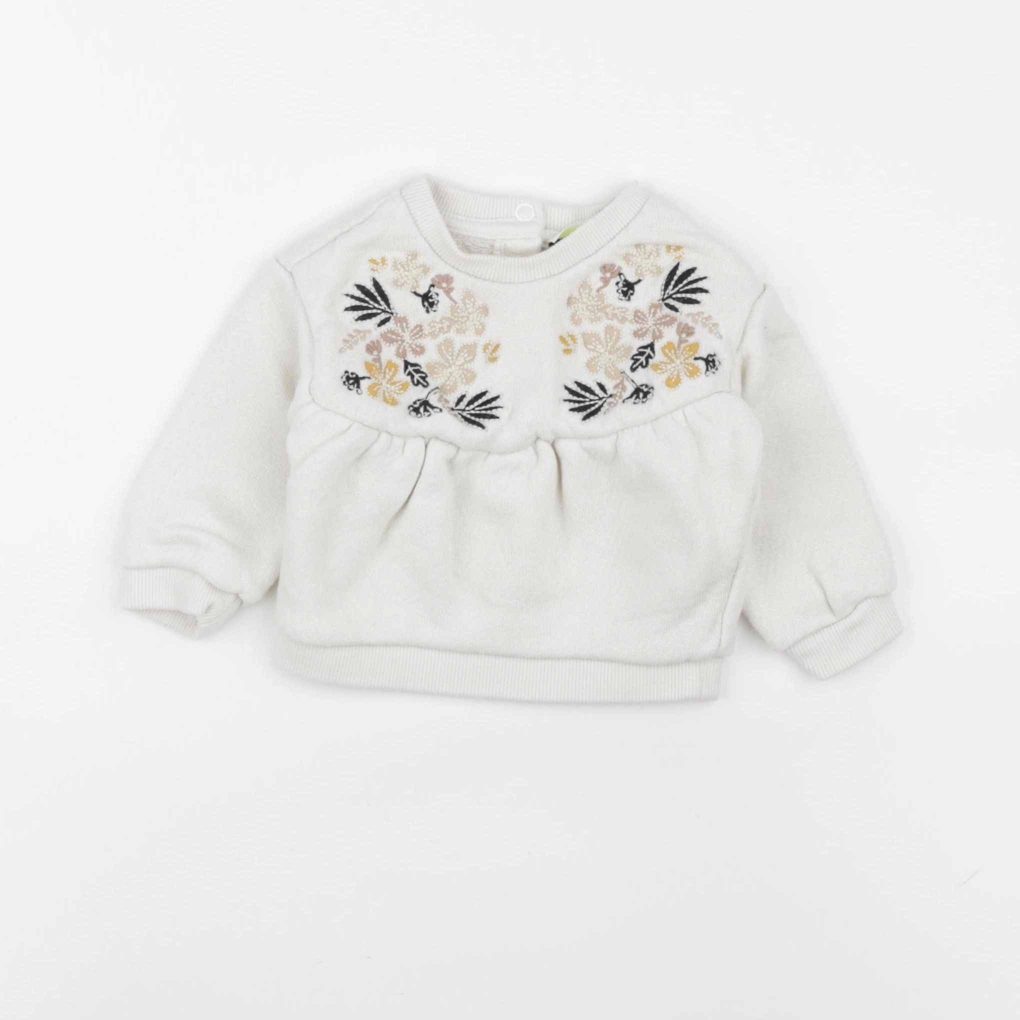 Tape à l'oeil - sweat beige - 9 mois