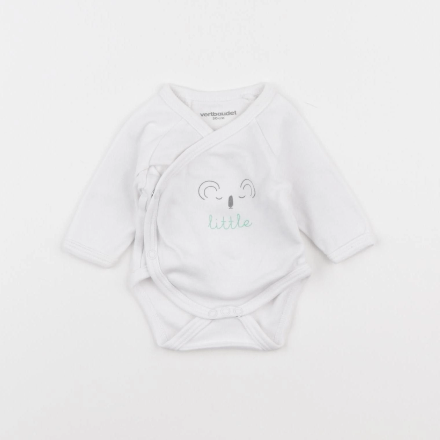 Vertbaudet - body blanc - 0 mois