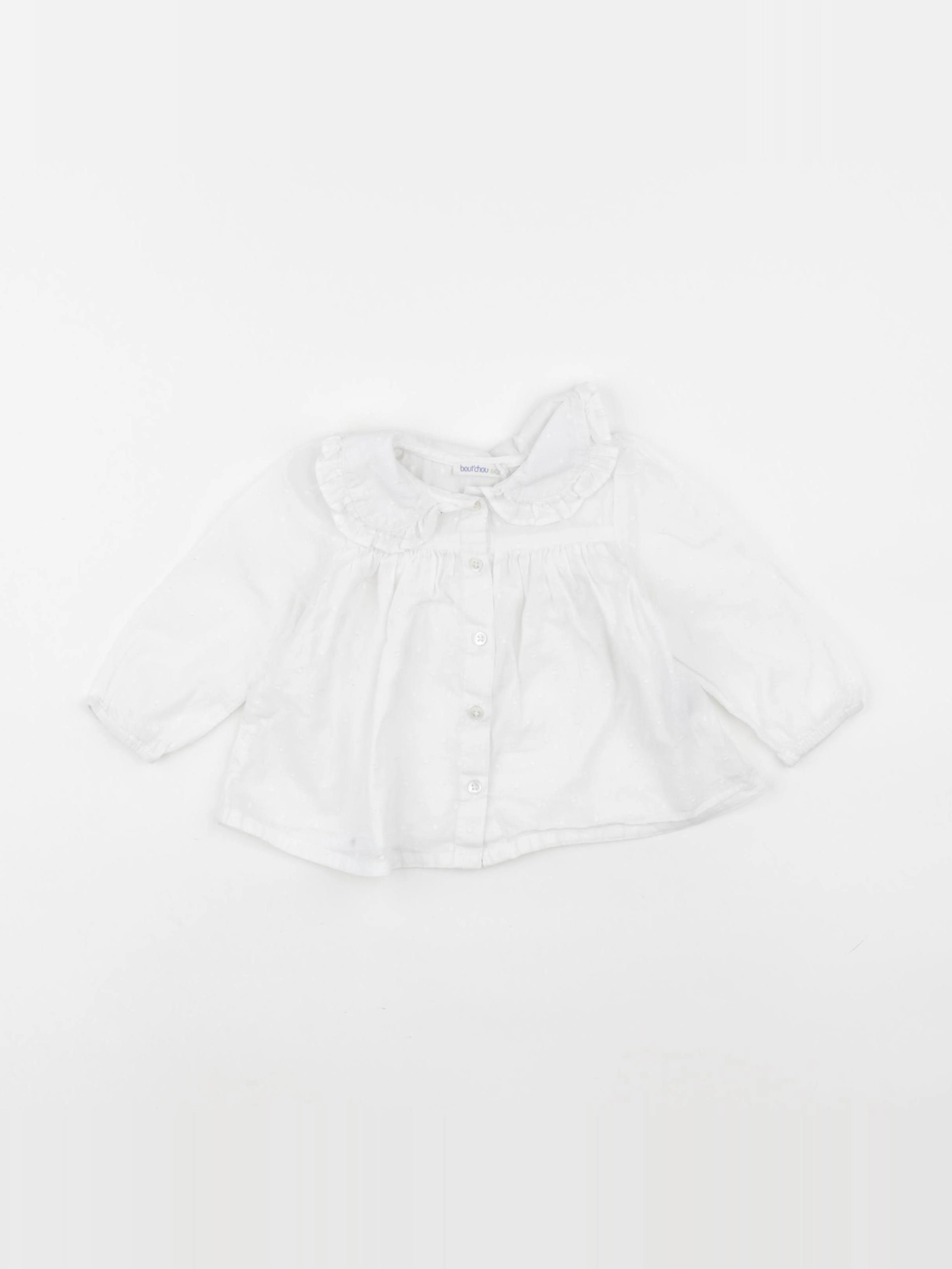 Boutchou - blouse blanc - 6 mois