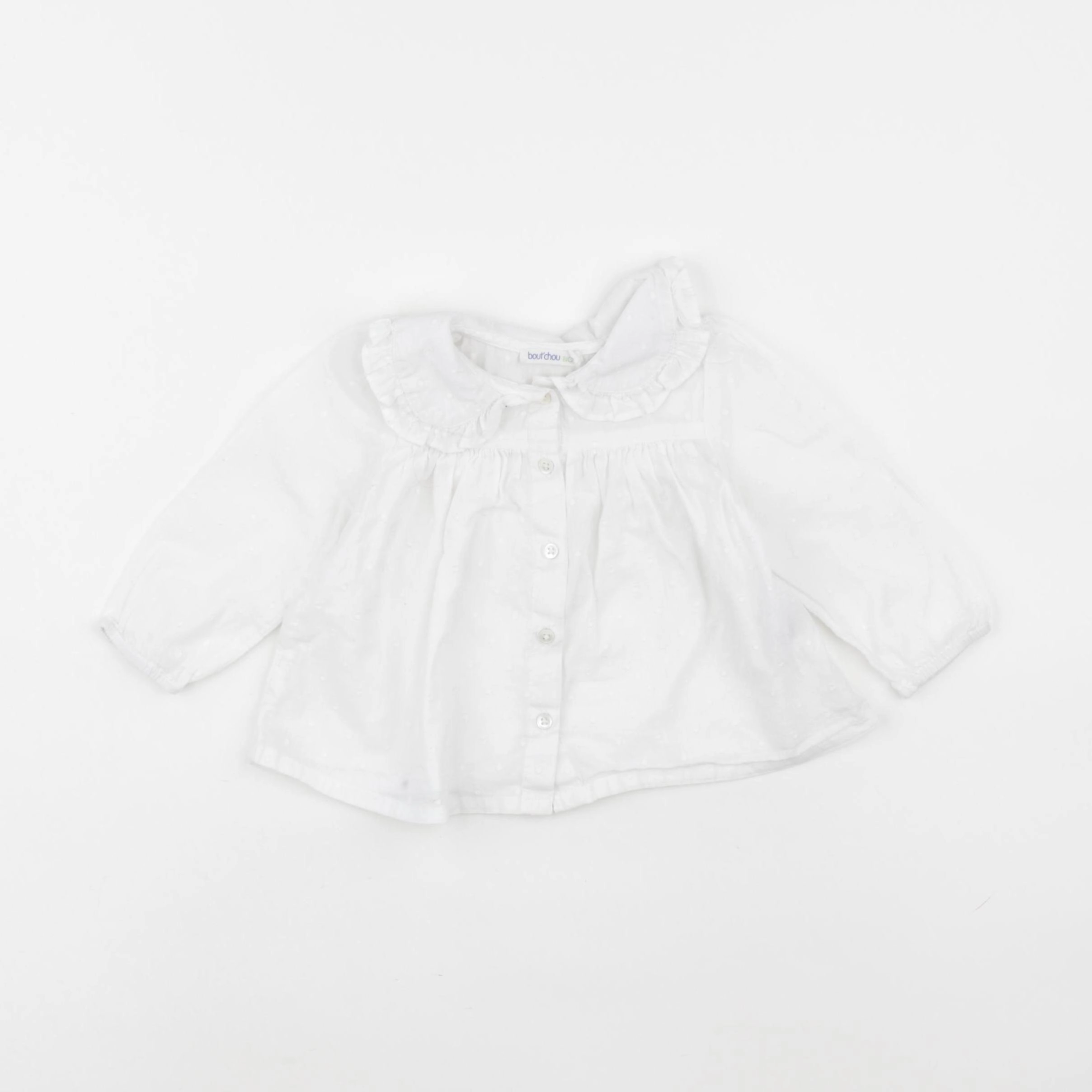 Boutchou - blouse blanc - 6 mois