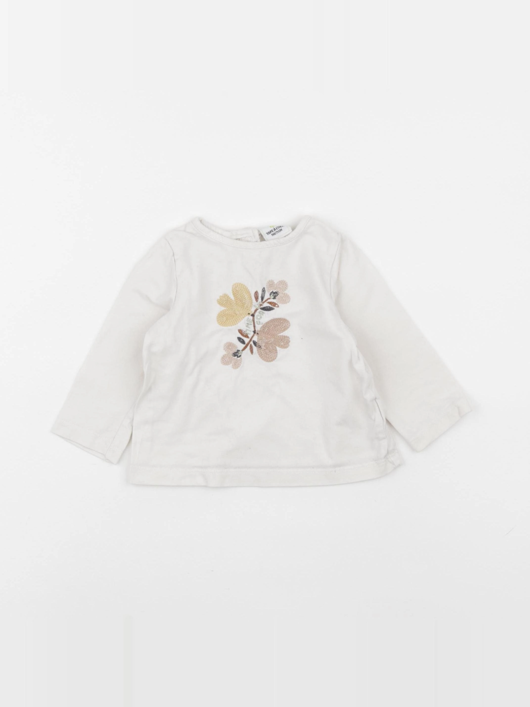 Tape à l'oeil - tee-shirt beige - 9 mois