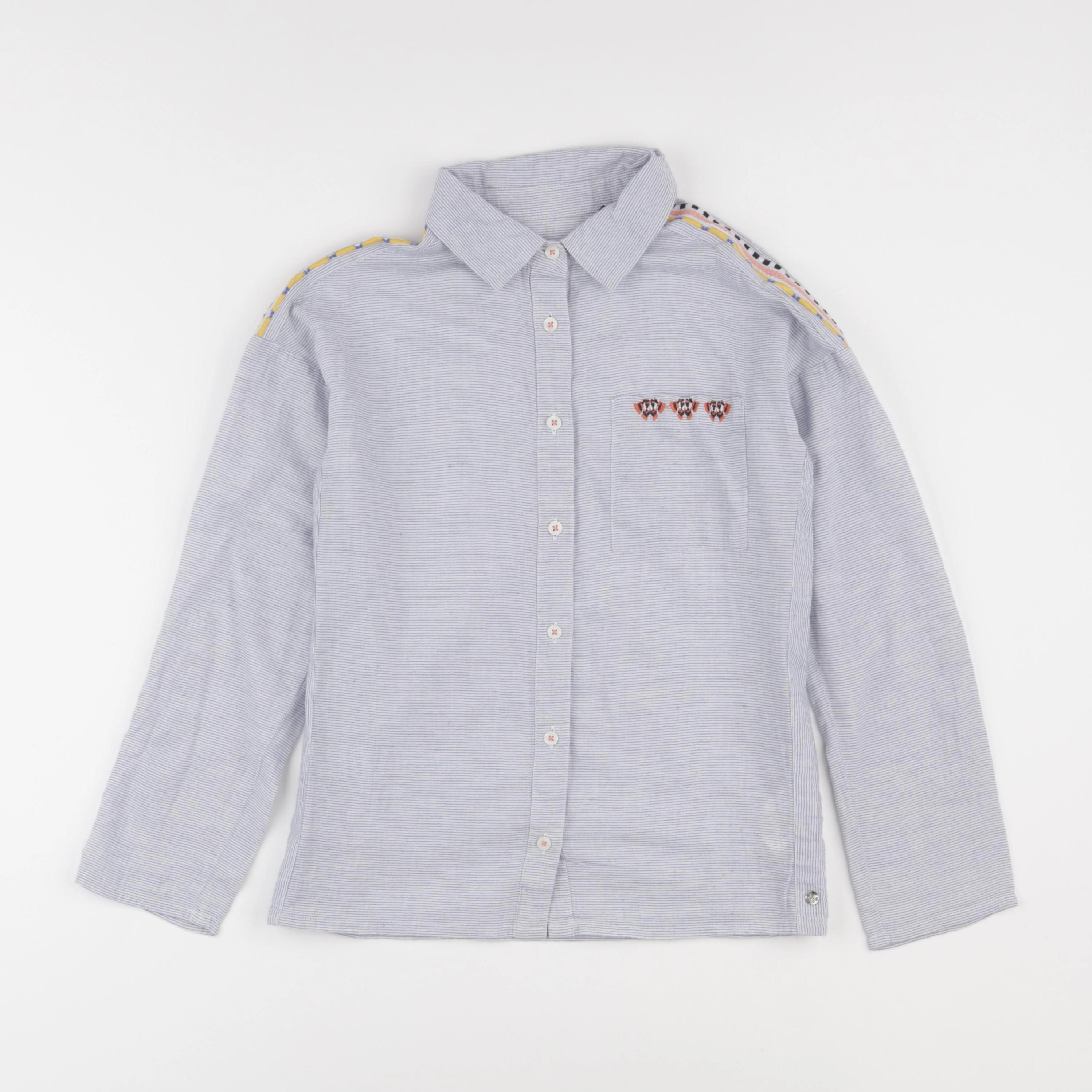 IKKS - blouse bleu - 10 ans