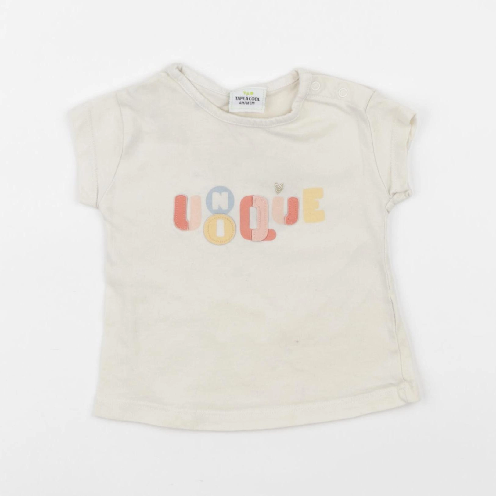 Tape à l'oeil - tee-shirt beige - 6 mois