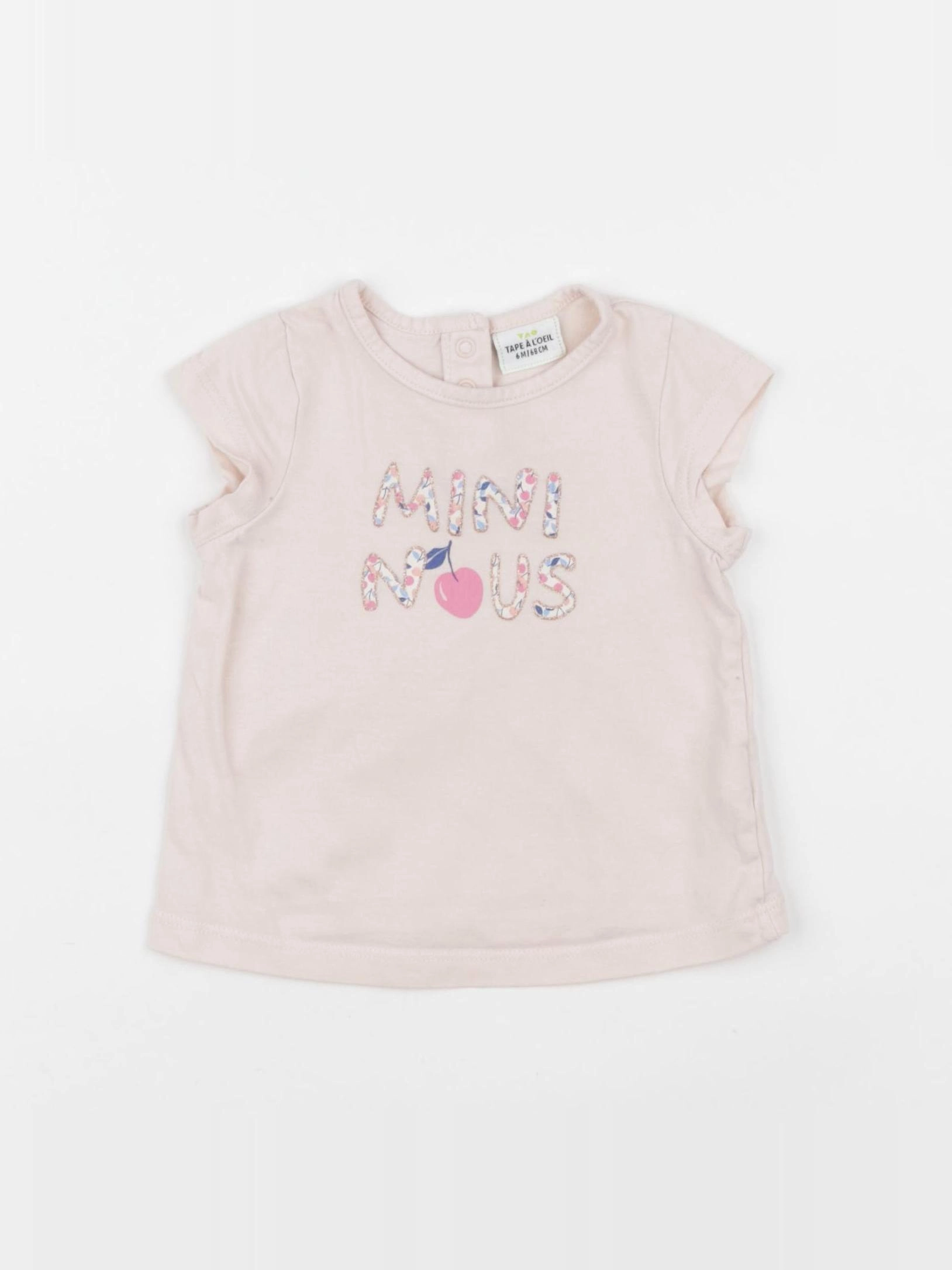 Tape à l'oeil - tee-shirt rose - 6 mois