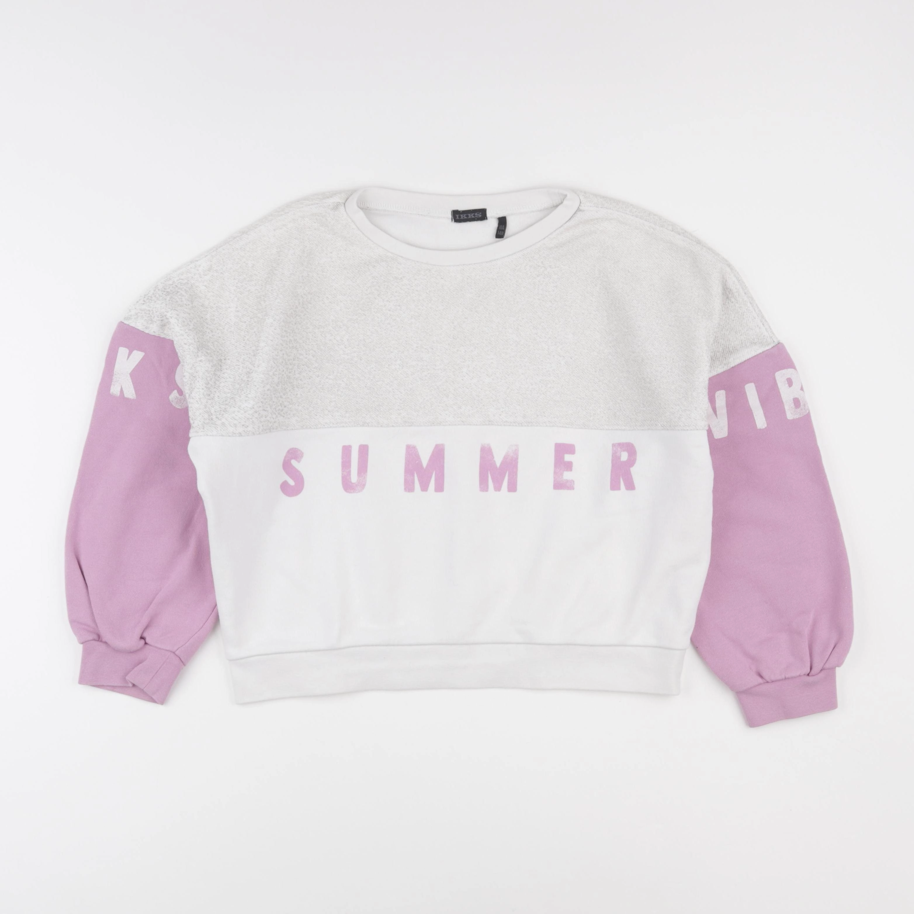 IKKS - sweat blanc - 10 ans