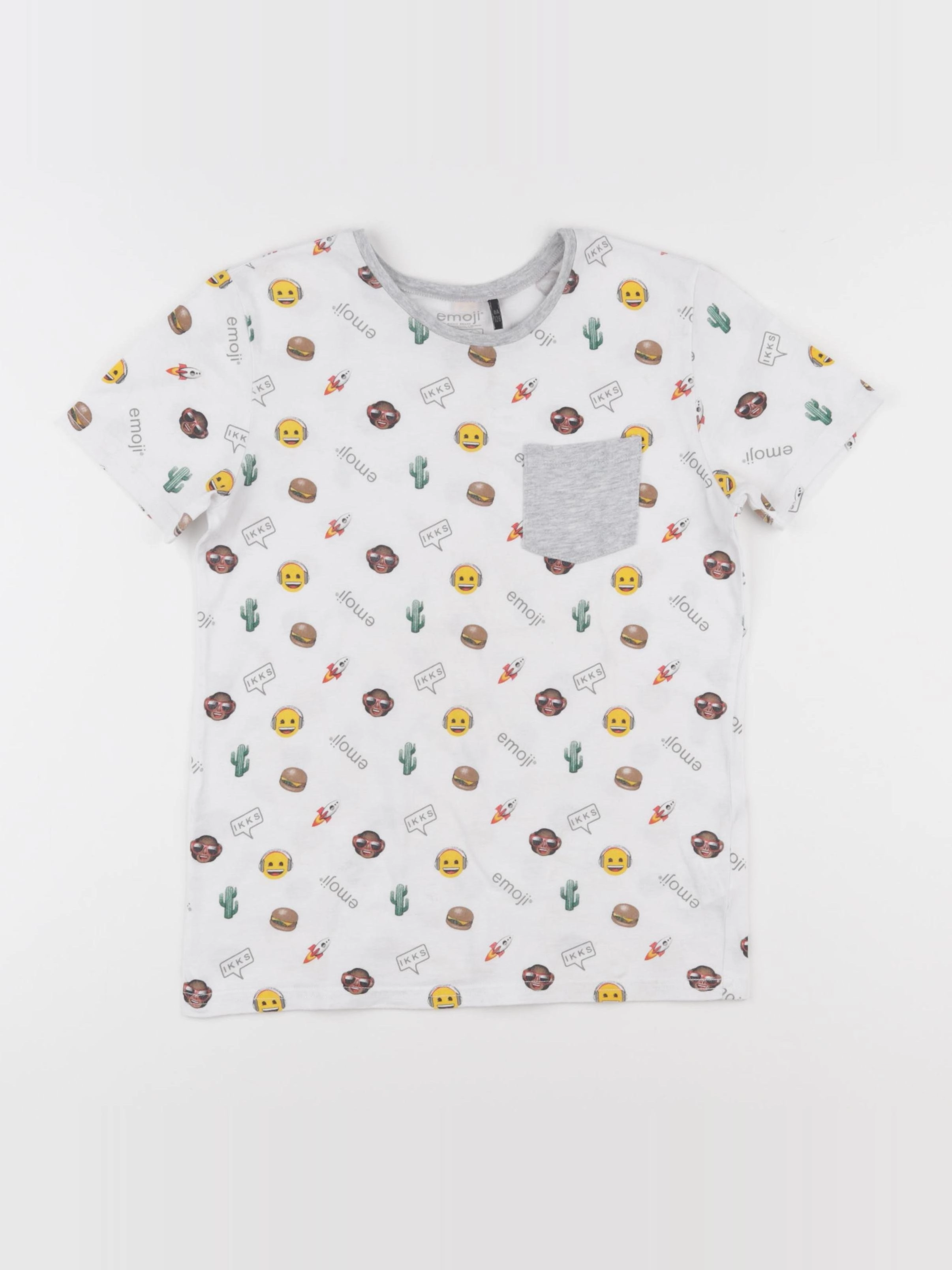 IKKS - tee-shirt blanc - 8 ans