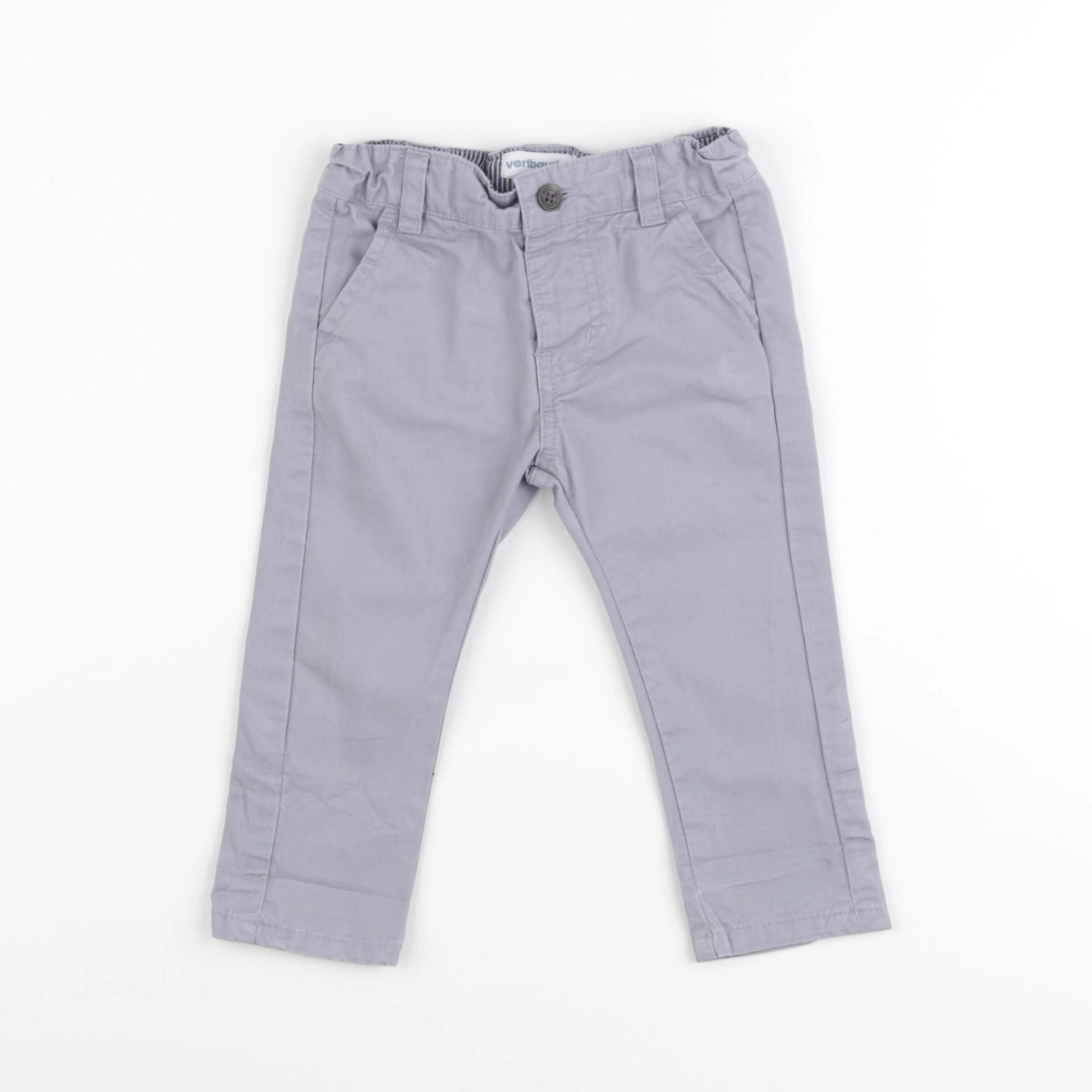 Vertbaudet - pantalon gris - 6 mois