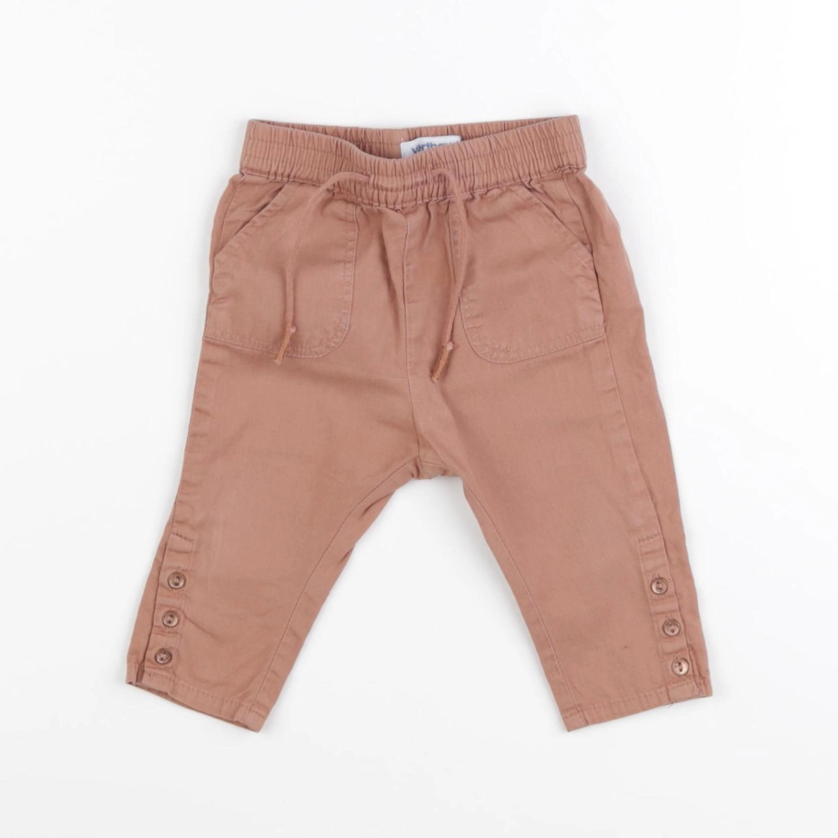 Vertbaudet - pantalon marron - 6 mois