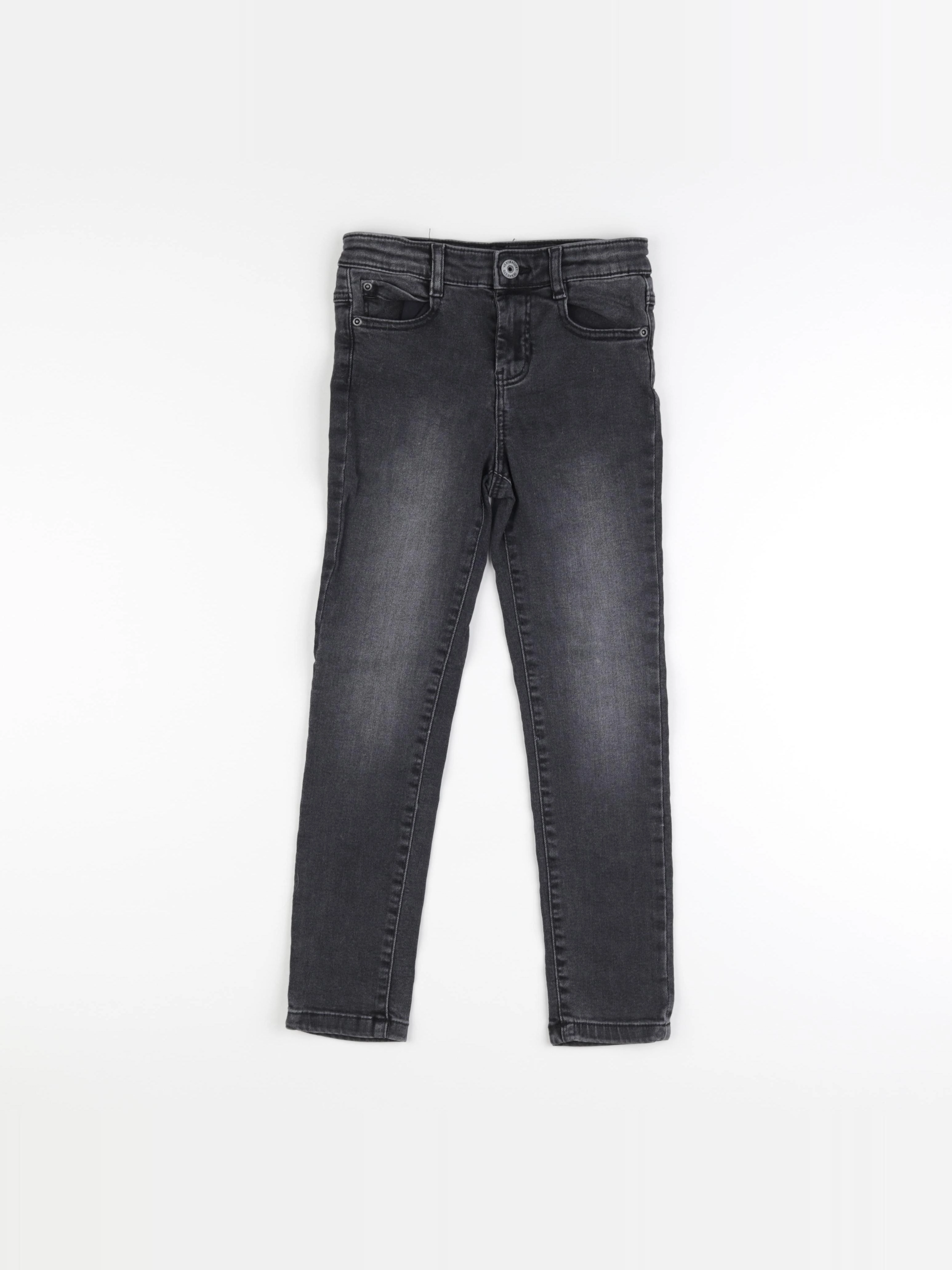 Vertbaudet - jean gris - 7 ans