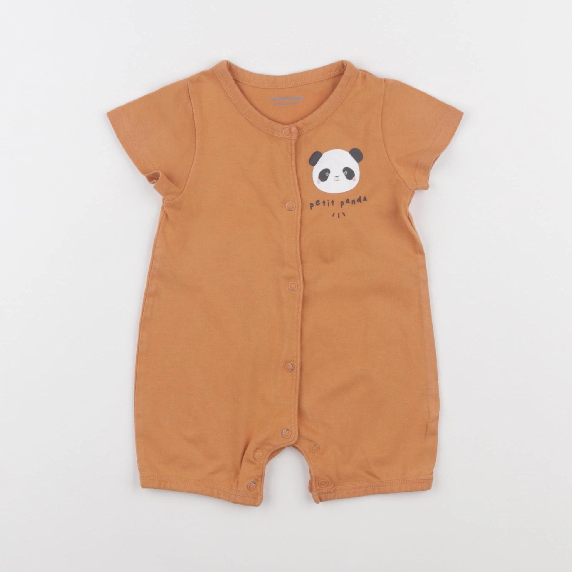 Vertbaudet - pyjama coton orange - 6 mois